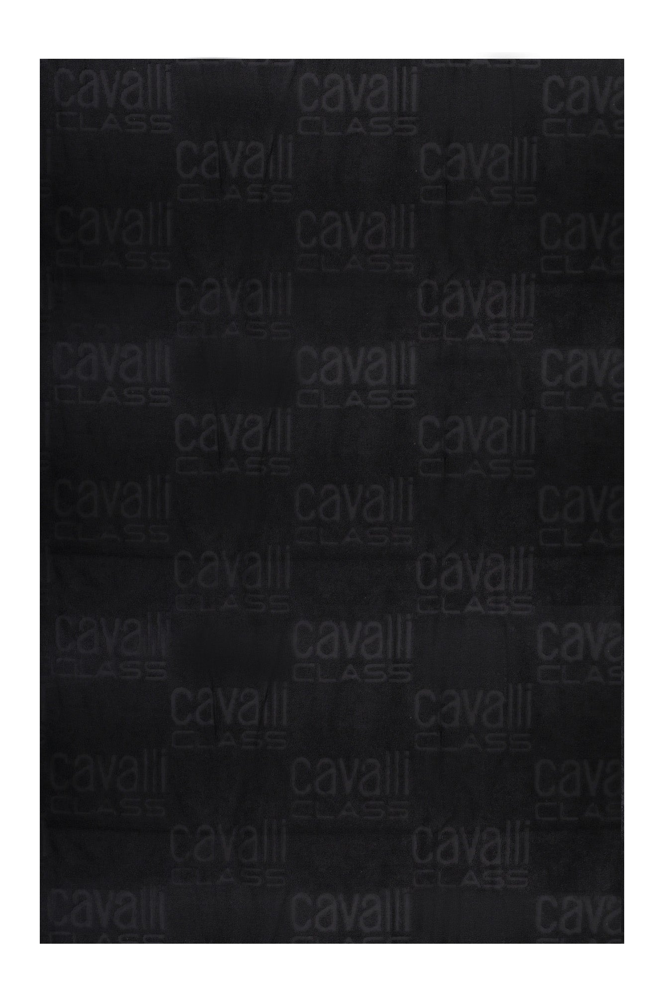 QXH01IRXL03_NE05051 – Luxuriöses Herren Strandtuch Schwarz mit Stickerei 90x180 cm – Größe: UNI – Farbe: Nero