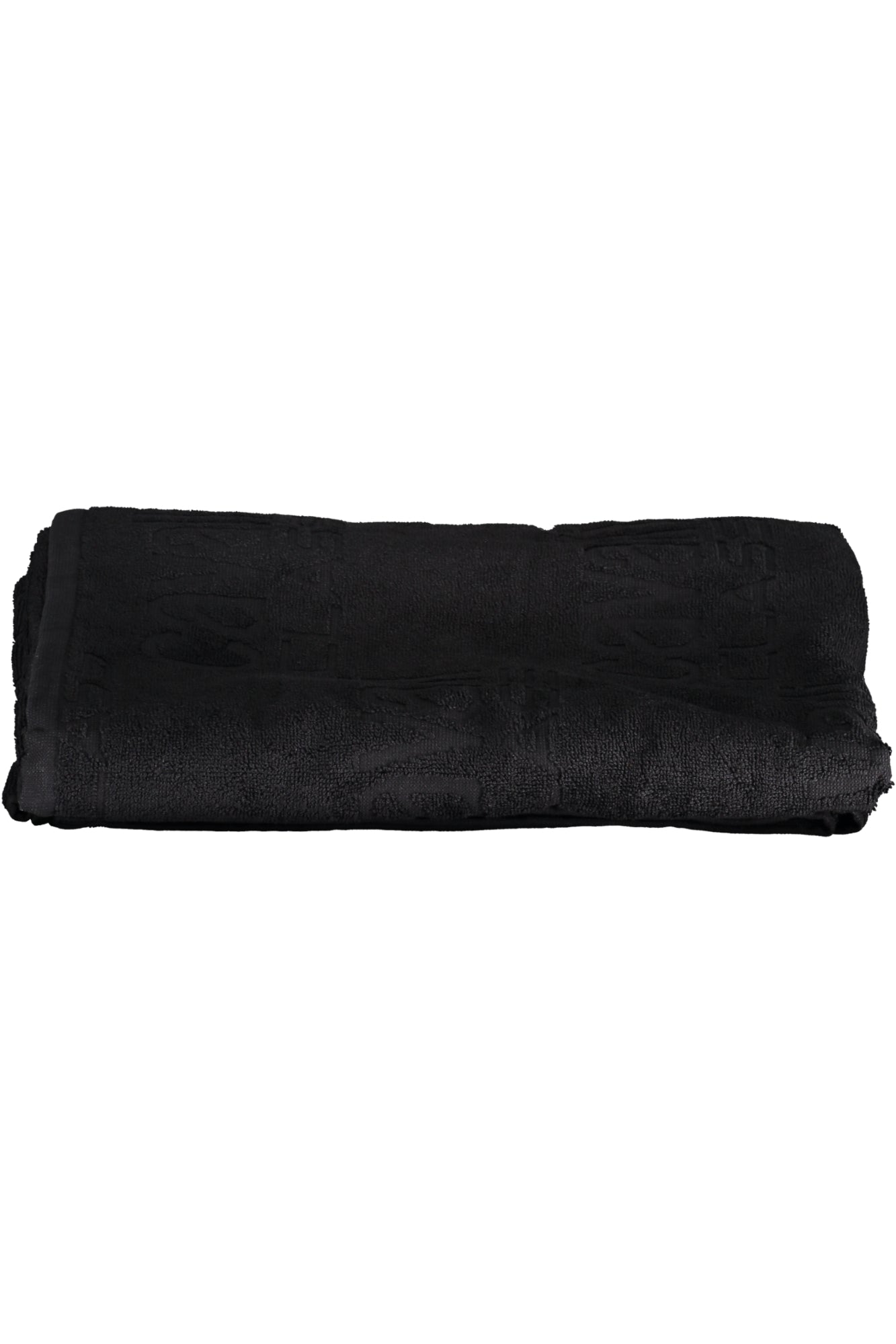 QXH01IRXL03_NE05051 – Luxuriöses Herren Strandtuch Schwarz mit Stickerei 90x180 cm – Größe: UNI – Farbe: Nero