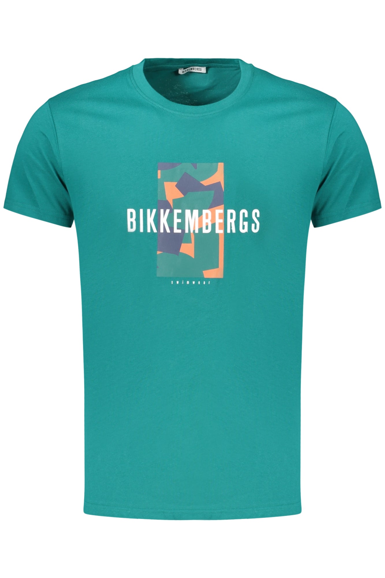 BKK3MTS03_VEEVERGL – Grünes Herren T-Shirt mit Allover-Logo und Rundhals - Kurzarmshirt – Größe: S, M, L, XL, 2XL, 3XL – Farbe: Verde
