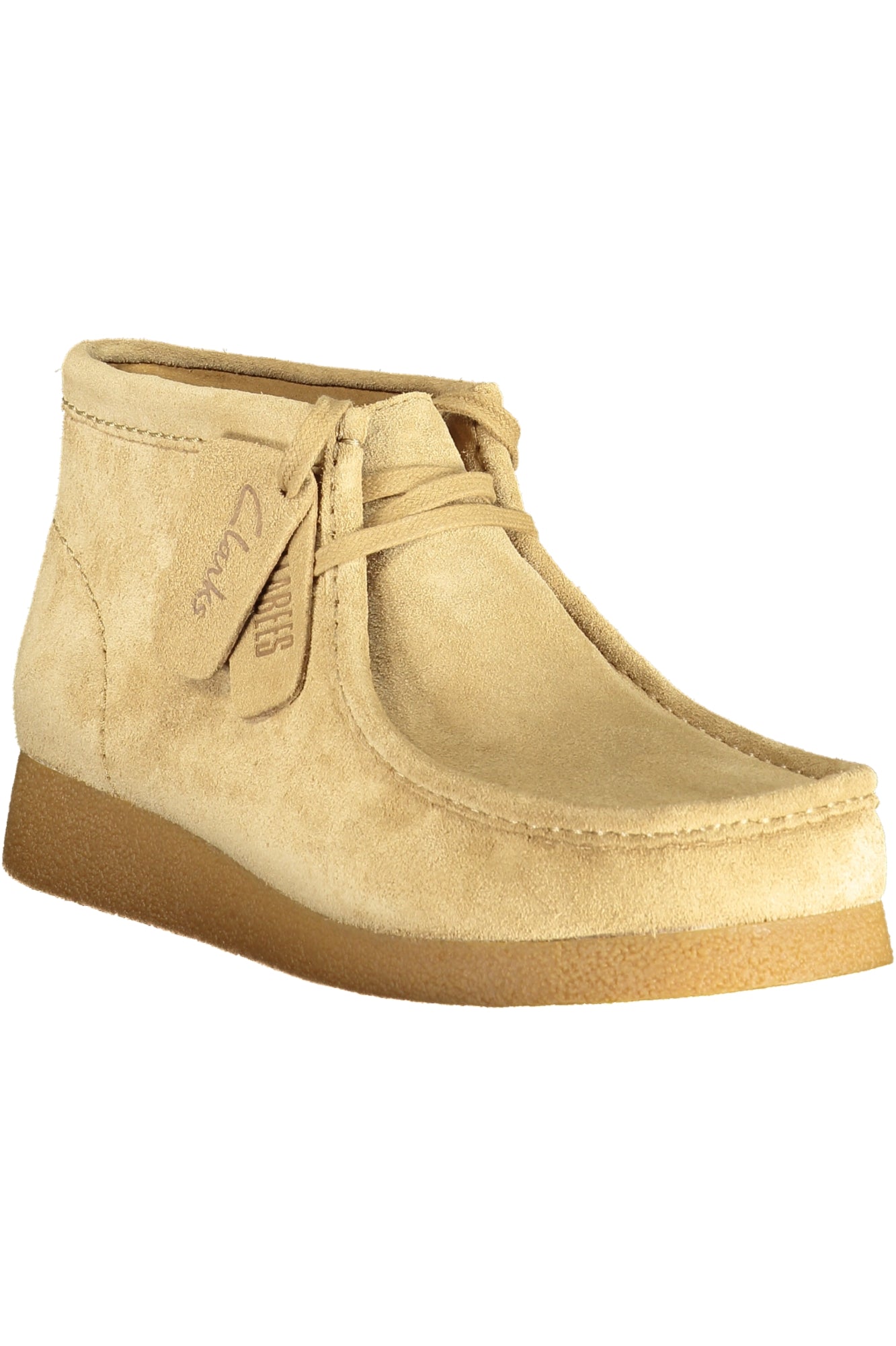 WALLABEEEVOBT_BEDKSAND – Bequemer Herren-Wildlederschuh in Beige mit Schnürsenkeln – Größe: 40, 41, 42, 43, 44, 45 – Farbe: Beige
