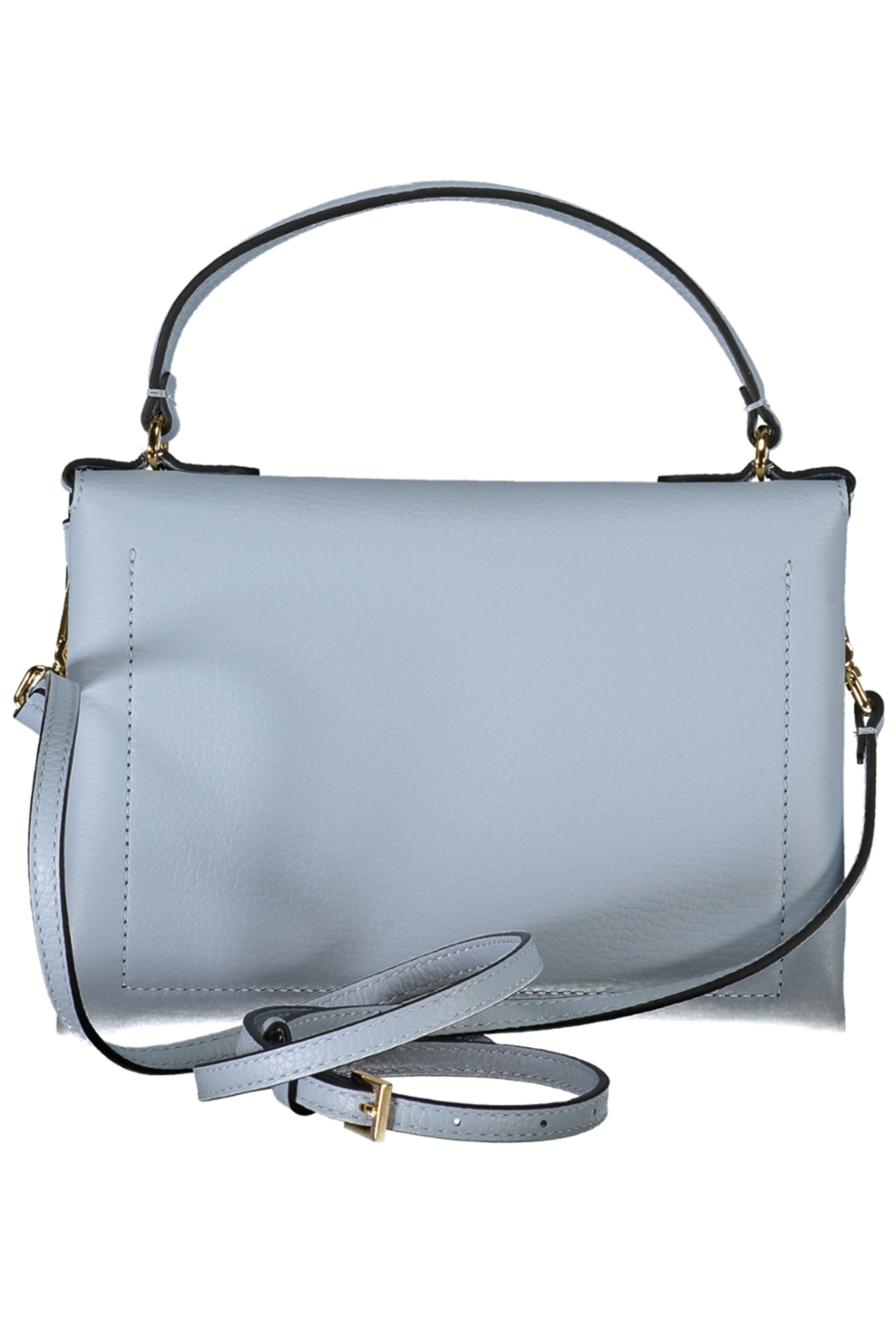 E1MD5190301_AZB35 – Elegante Damenhandtasche Blau mit Drehverschluss & Schulterriemen – Größe: UNI – Farbe: Azzurro