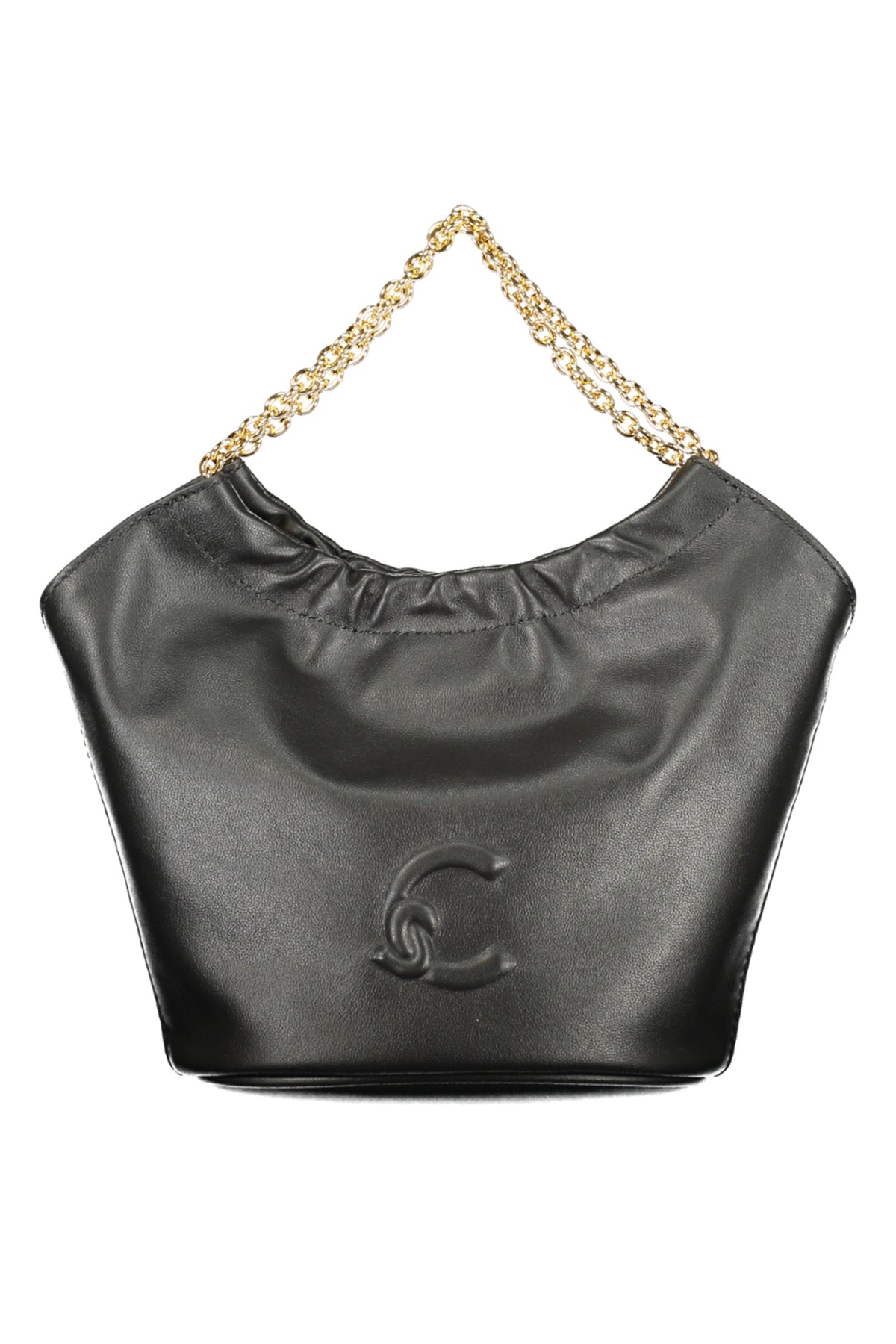 E5U5F580101_NE001 – Elegante Schwarze Damentasche mit Kettenhenkel und Schultergurt – Größe: UNI – Farbe: Nero