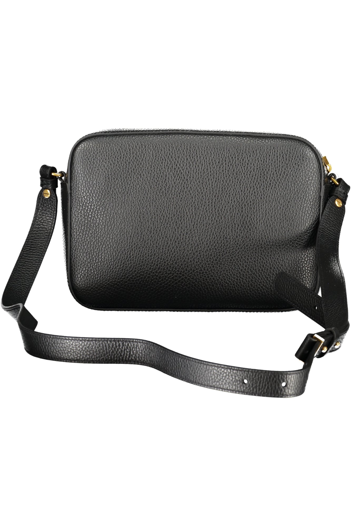 E1MF6150601_NE001 – Schwarze Damen-Handtasche: Weiche Schultertasche mit Verstellgurt – Größe: UNI – Farbe: Nero
