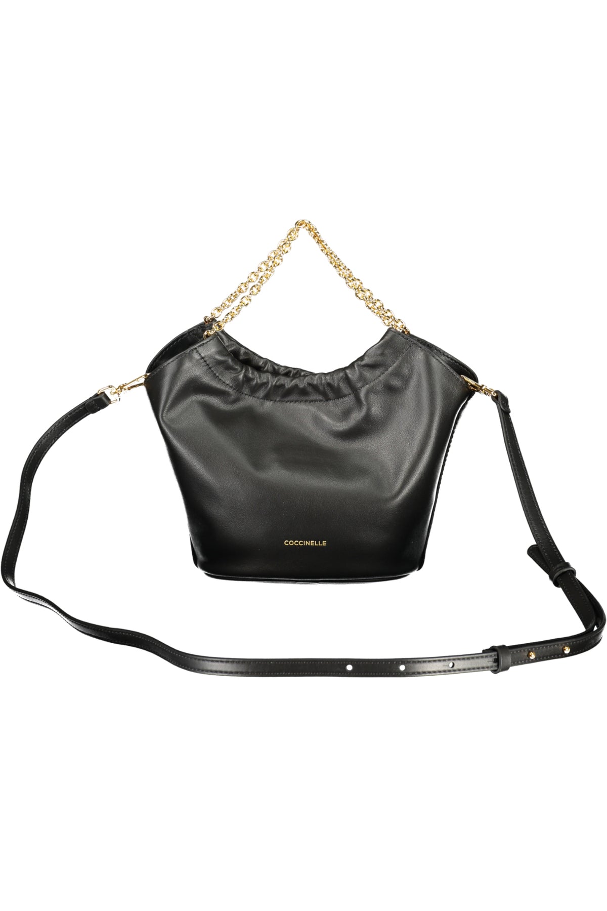 E5U5F580101_NE001 – Elegante Schwarze Damentasche mit Kettenhenkel und Schultergurt – Größe: UNI – Farbe: Nero