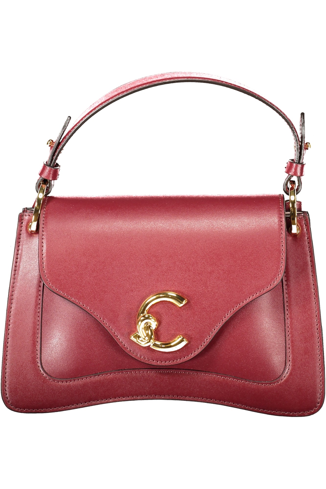 E1SSK180201_VIR52 – Damenhandtasche Lila mit Schultergurt und Fächern - Stilvoll & Praktisch – Größe: UNI – Farbe: Viola