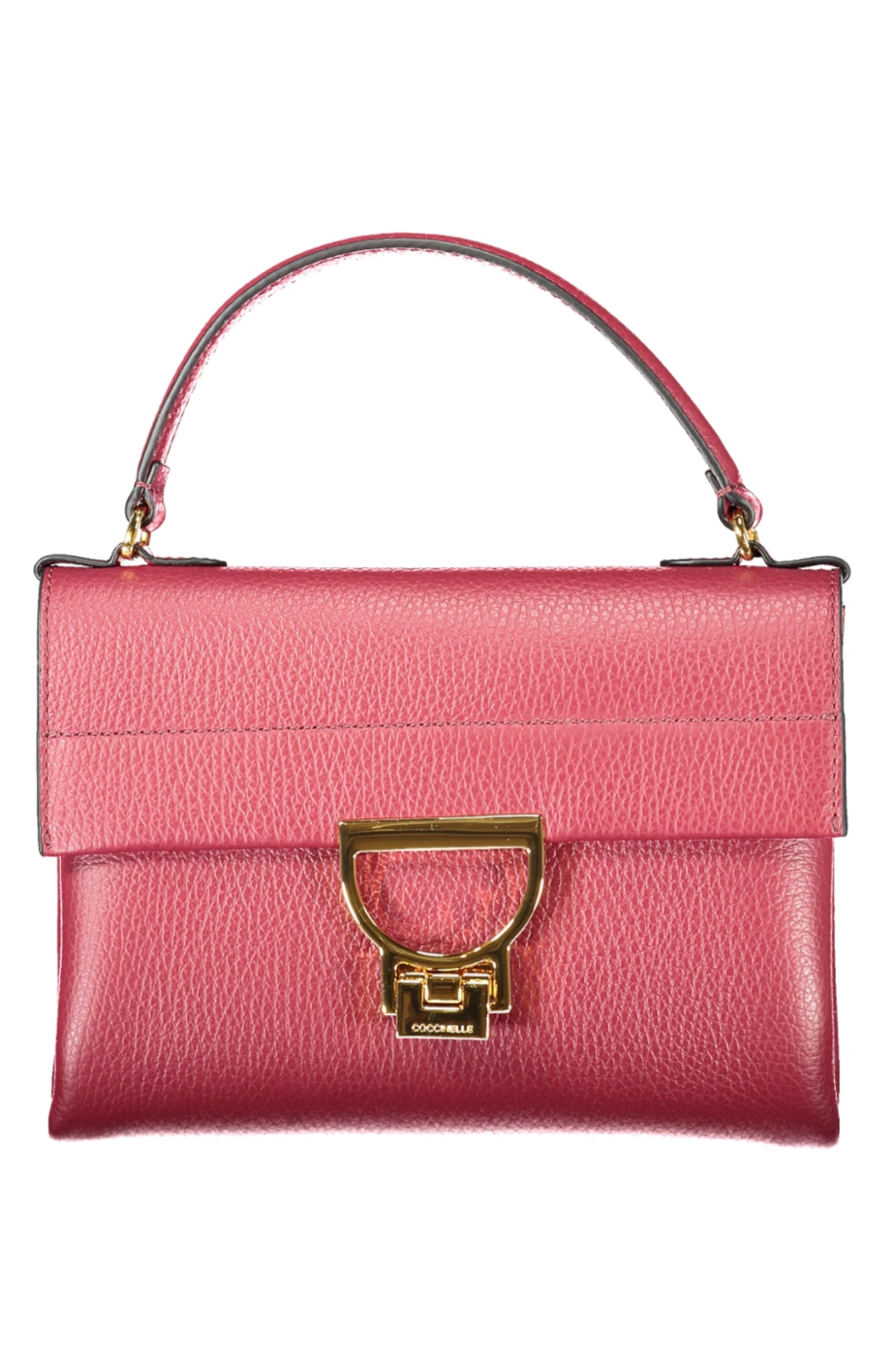 E1MD5190301_VIR52 – Elegante Violette Damenhandtasche mit Drehverschluss und Schultergurt – Größe: UNI – Farbe: Viola