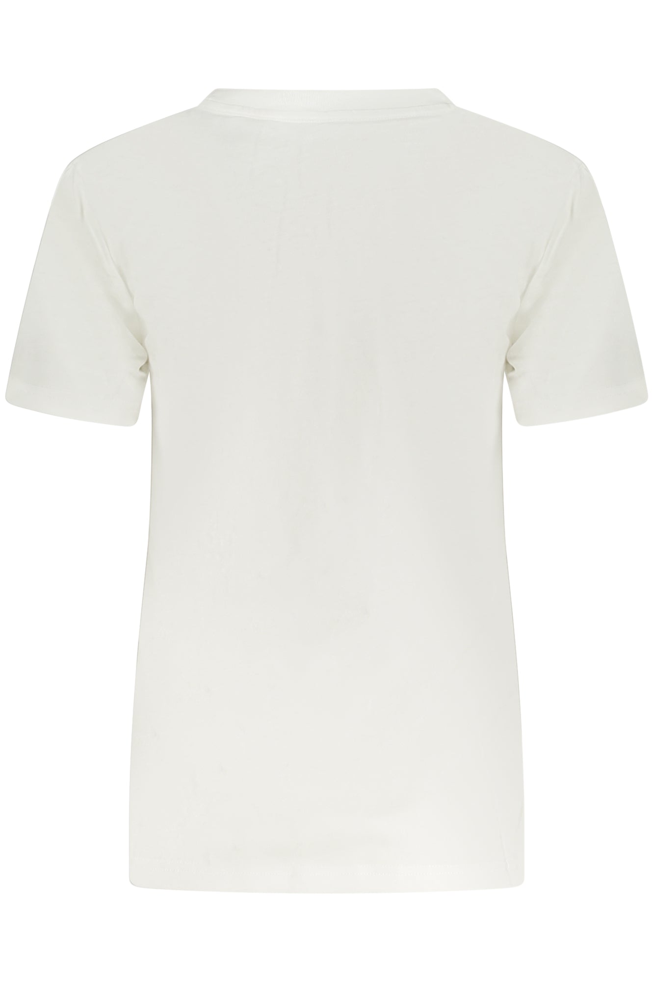 10028336A01_BI102 – Damen Slim Fit T-Shirt mit Print - Weiß, Kurzarm, Rundhals – Größe: XS, S, M, L, XL – Farbe: Bianco