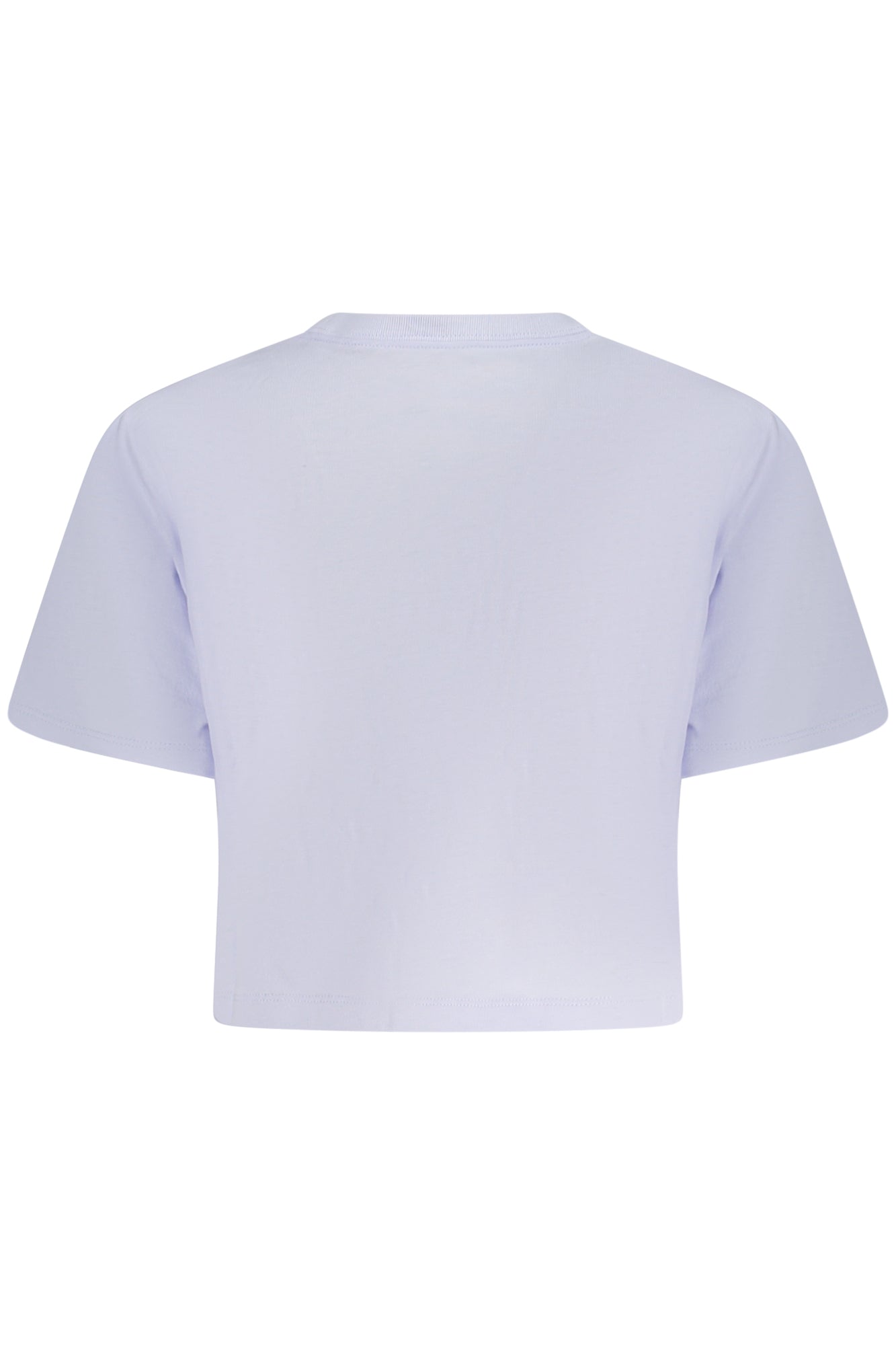 10026367A04_VI456 – Lila Damen Kurzarm-T-Shirt mit Logo und Rundhals - Standardpassform – Größe: XS, S, M, L, XL – Farbe: Viola