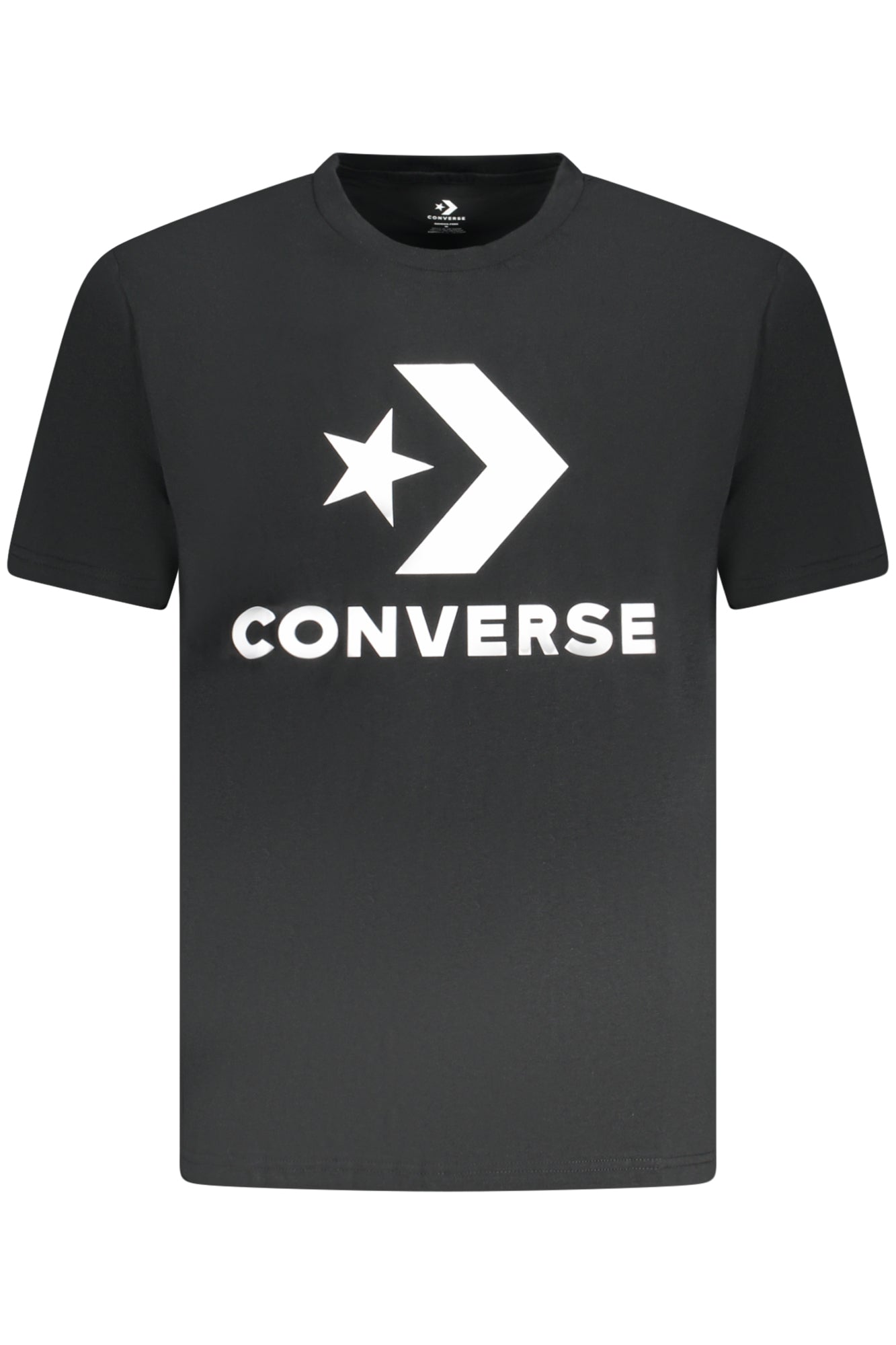 10025458A02_NE001 – Stylisches Kurzarm T-Shirt für Herren in Schwarz mit Logo-Druck – Größe: S, M, L, XL, 2XL – Farbe: Nero