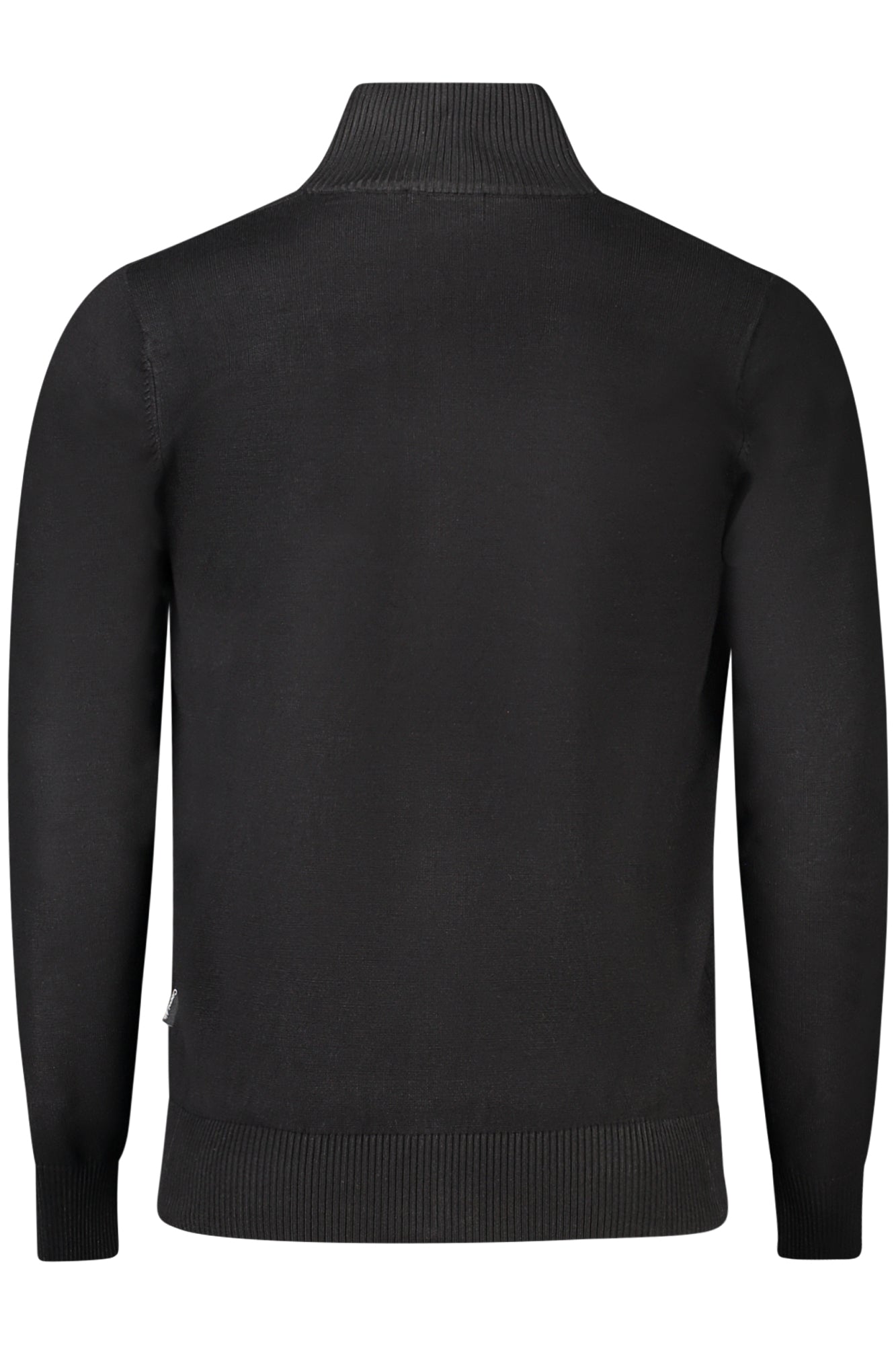 TR1723_NENERO – Herren Cardigan mit Reißverschluss - Schwarz, Stickerei & Logo – Größe: M, L, XL, 2XL, 3XL – Farbe: Nero
