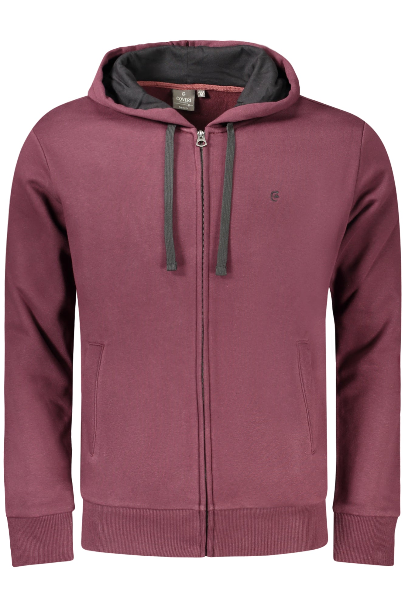 FE4023_ROBORDEA – Herren-Sweatjacke Rot: Gefüttert, Kapuze, Reißverschluss, Taschen – Größe: XL, 2XL, L, 3XL – Farbe: Rosso