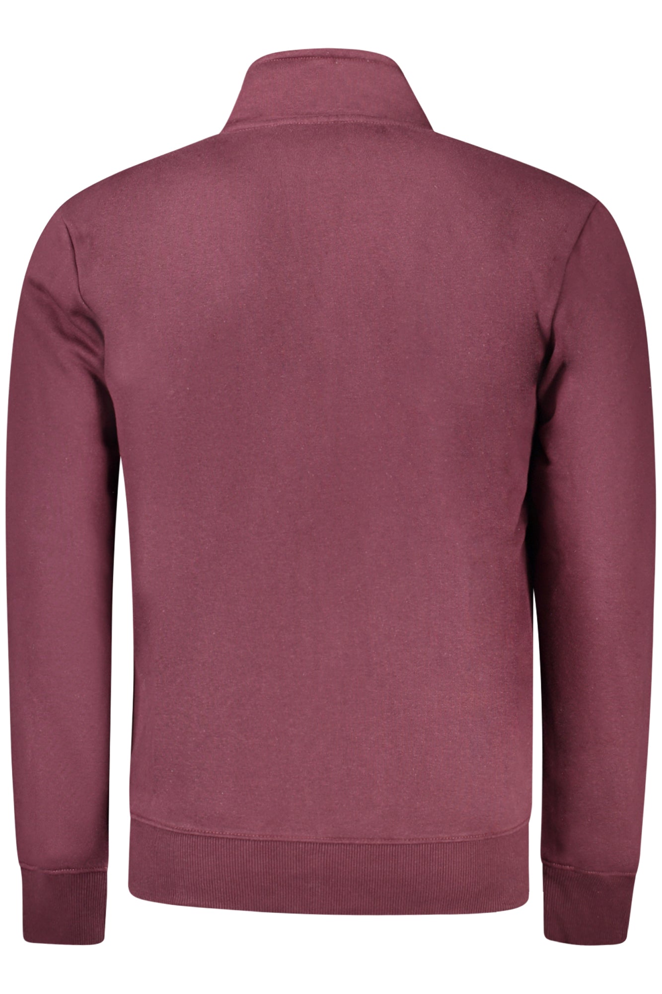 FE4022_ROBORDEA – Herren Sweatshirt Rot mit Reißverschluss und Stickerei - Gefüttert, 2 Taschen – Größe: M, L, XL, 2XL, 3XL – Farbe: Rosso