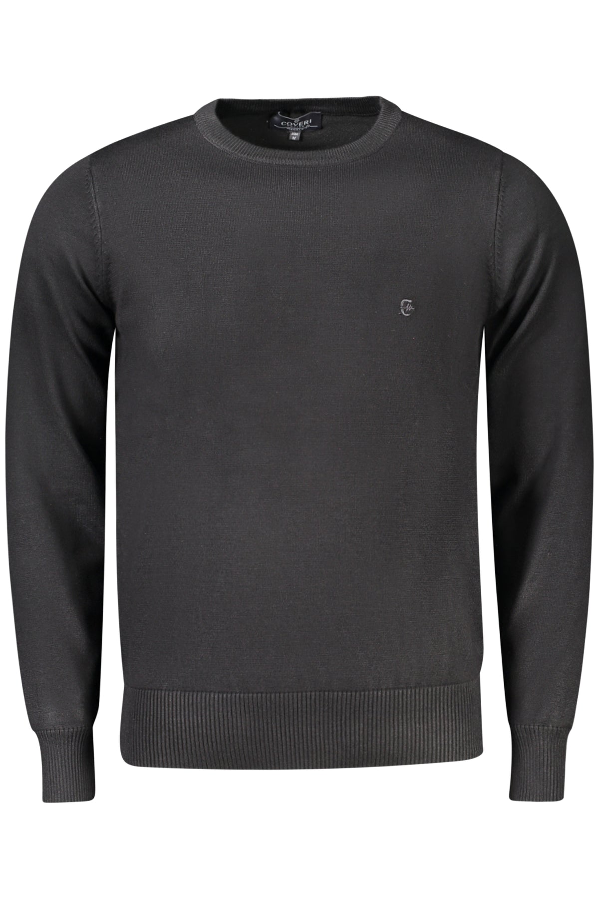 TR1720_NENERO – Eleganter Herren Pullover Schwarz mit Rundhalsausschnitt & Stickerei – Größe: L, XL, 3XL, M, 2XL – Farbe: Nero