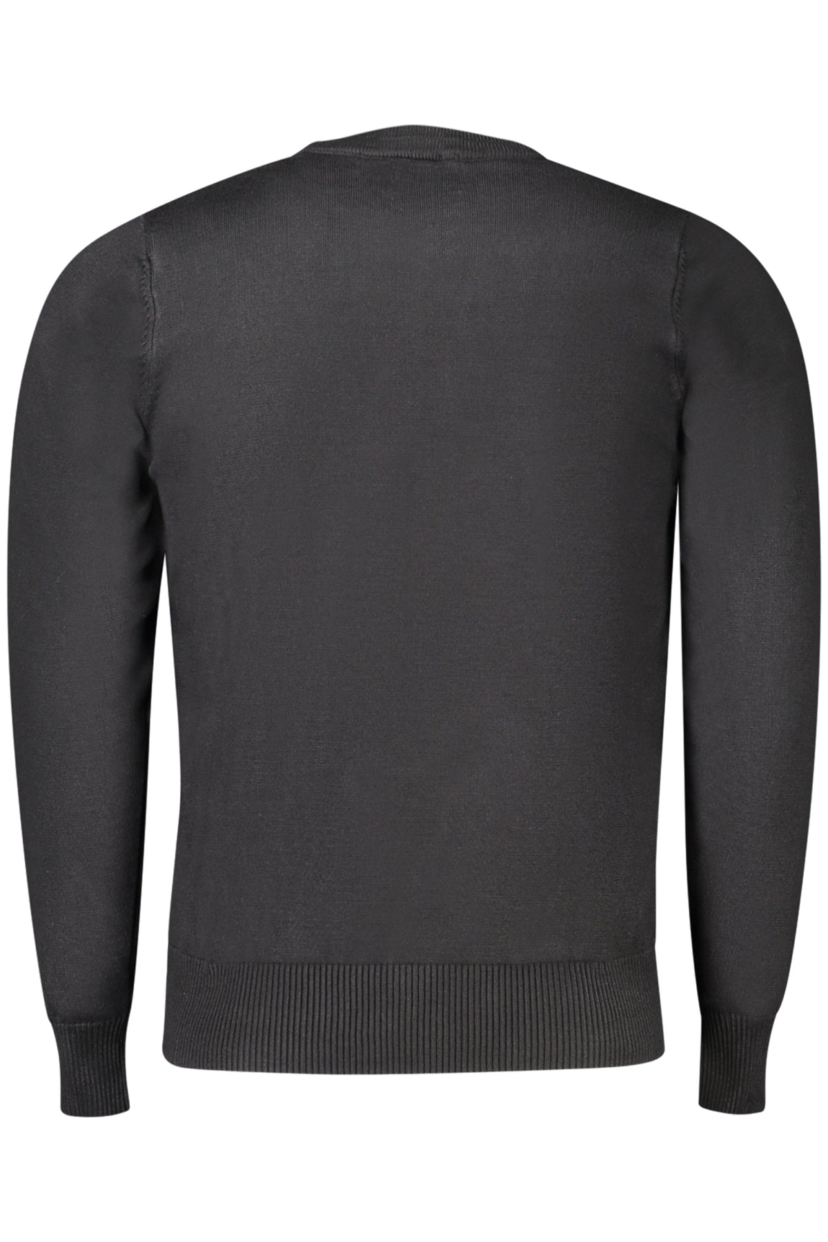 TR1720_NENERO – Eleganter Herren Pullover Schwarz mit Rundhalsausschnitt & Stickerei – Größe: L, XL, 3XL, M, 2XL – Farbe: Nero
