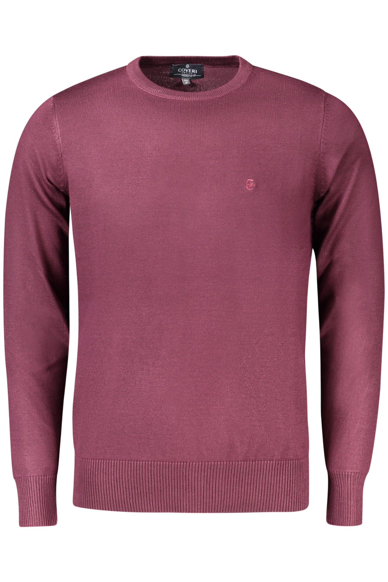 TR1720_ROBORDEA – Herren Pullover Rot - Langarmshirt mit Rundhals und Stickerei – Größe: 2XL, M, L, XL, 3XL – Farbe: Rosso