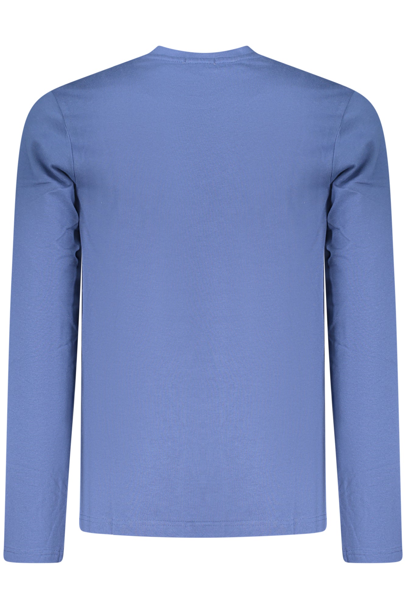 TJ2120_BLDENIM – Herren Langarmshirt Blau mit Rundhals und Stickerei-Detail – Größe: M, XL, 2XL, 3XL, L – Farbe: Blu