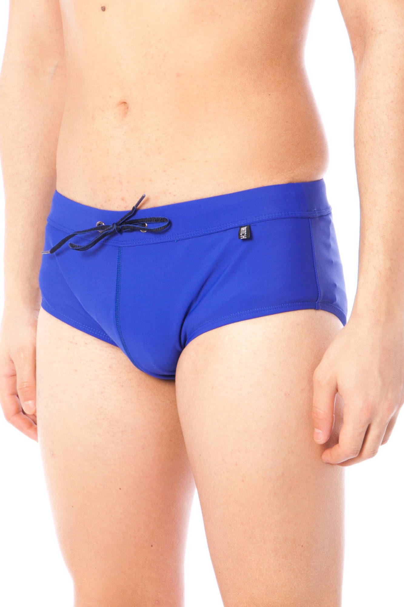 I7S0901_BLU_6BA – Herren Badehose in Blau mit Schnürung und Logo - Eleganter DATCH Look – Größe: S – Farbe: Blu