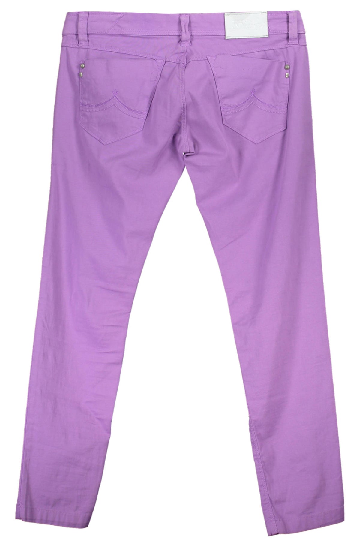 C9W4419_VIOLA_C66037 – Lila Damenhose mit 5 Taschen, Knopf & Reißverschluss – Modisch & Praktisch – Größe: 28, 29, 31 – Farbe: Viola