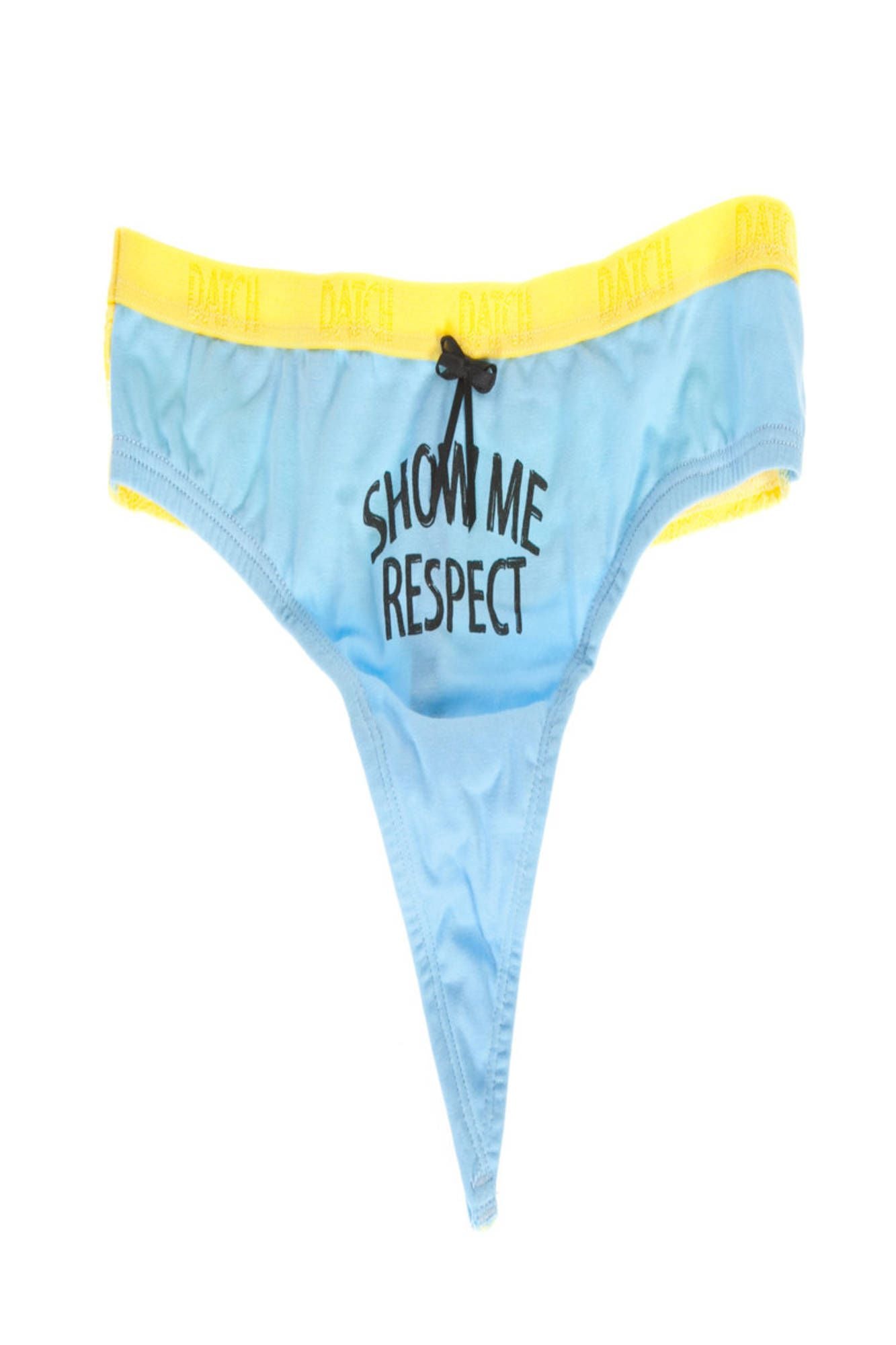 I9U0931_AZZURRO_6Z8 – Azurblauer Damen-String mit Spitze und Kontrastdetails – Elegant & Modern – Größe: S, M, L, XL – Farbe: Azzurro