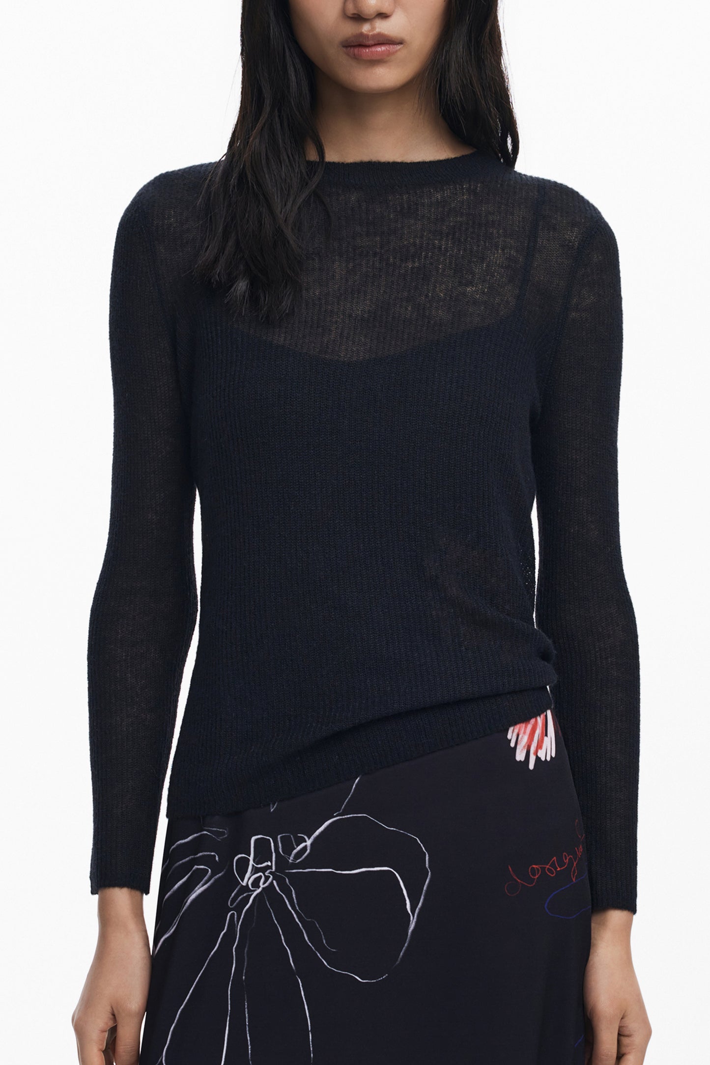 25WWVK25_NE2000 – Schwarzes Damenkleid: Langes Kleid mit Bolero und Spaghettiträgern – Größe: XS, S, M, L, XL – Farbe: Nero