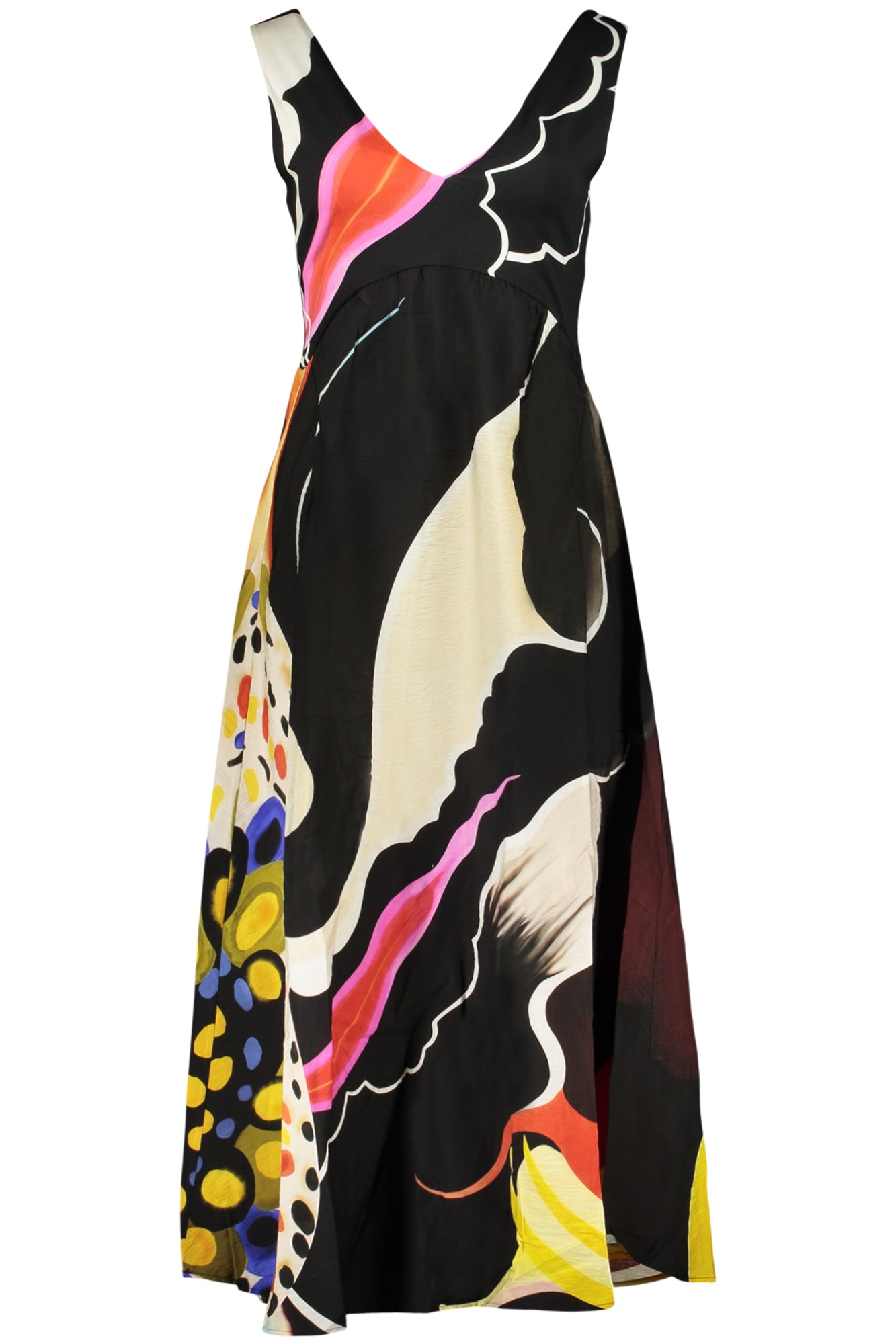 26SWVW60_NE2000 – Schwarzes Damenkleid mit Muster - Eleganz & Stil für jeden Anlass – Größe: XS, S, M, L, XL – Farbe: Nero