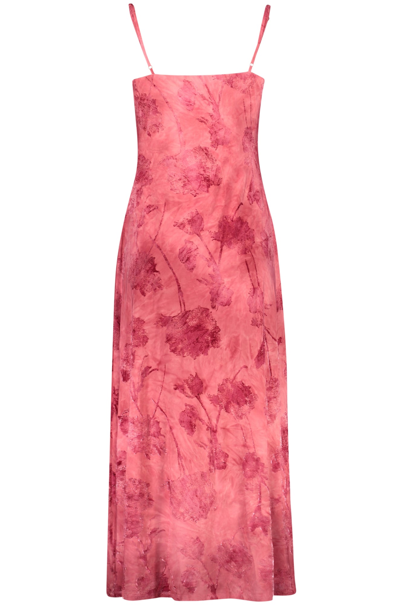 26SWVVK01_RO3024 – Stylisches Rotes Damenkleid mit Herzausschnitt und Verstellbaren Trägern – Größe: XS, S, M, L – Farbe: Rosso