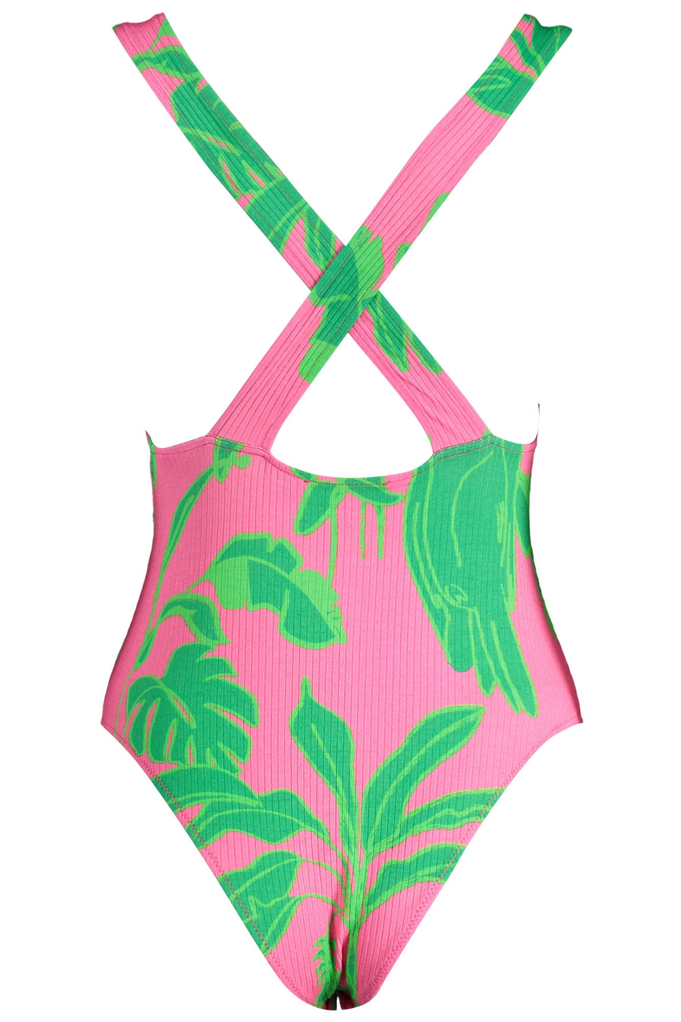 23SWQK20_ROSA_3022 – Stylisches Damen-Tanktop: Rosa Body mit gekreuzten Trägern und Details – Größe: S, M, L, XL – Farbe: Rosa