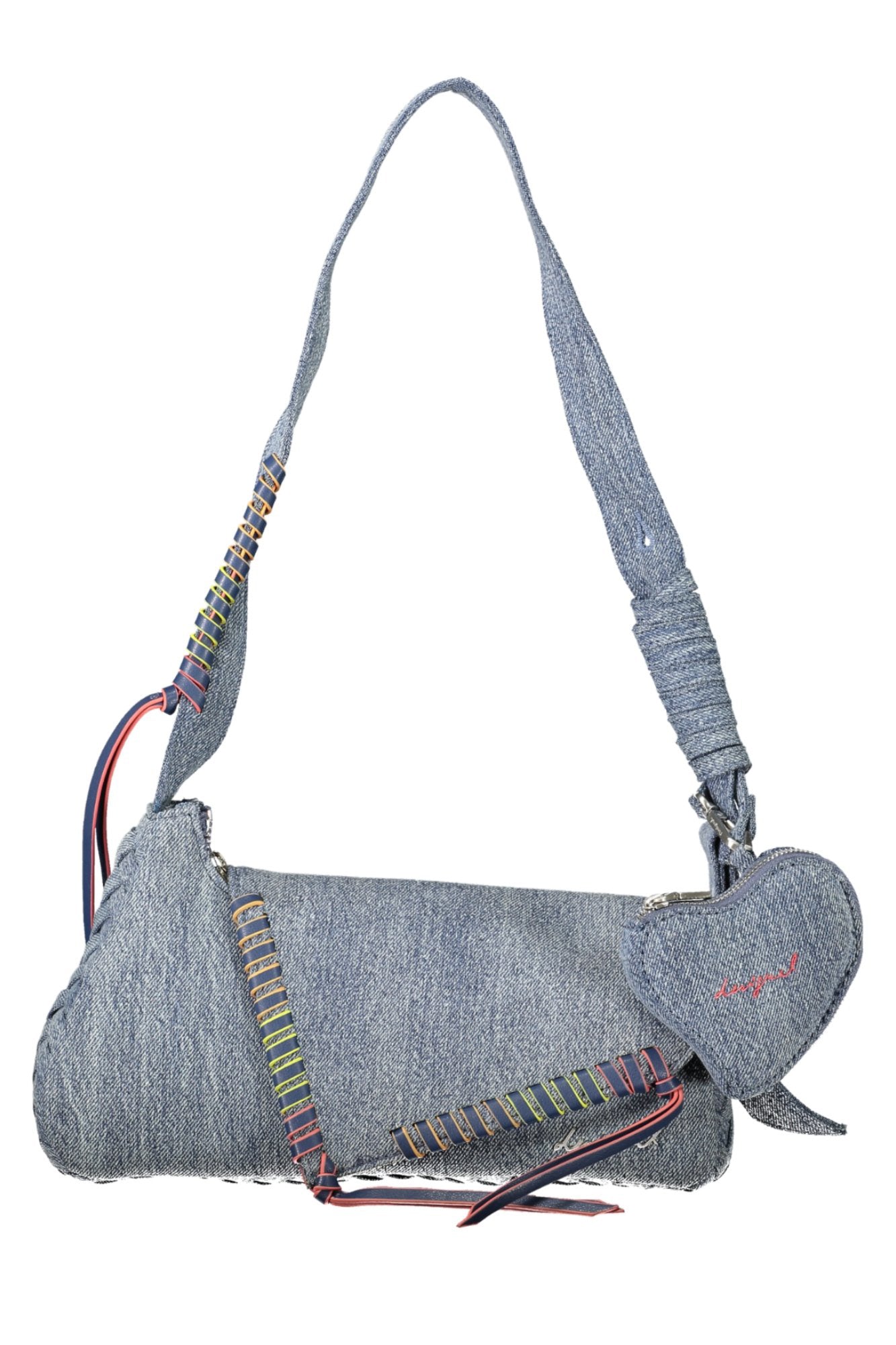 26SAXD32_AZ5005 – Blaue Damenhandtasche mit Herz-Münzfach und Schultergurt – Größe: UNI – Farbe: Azzurro