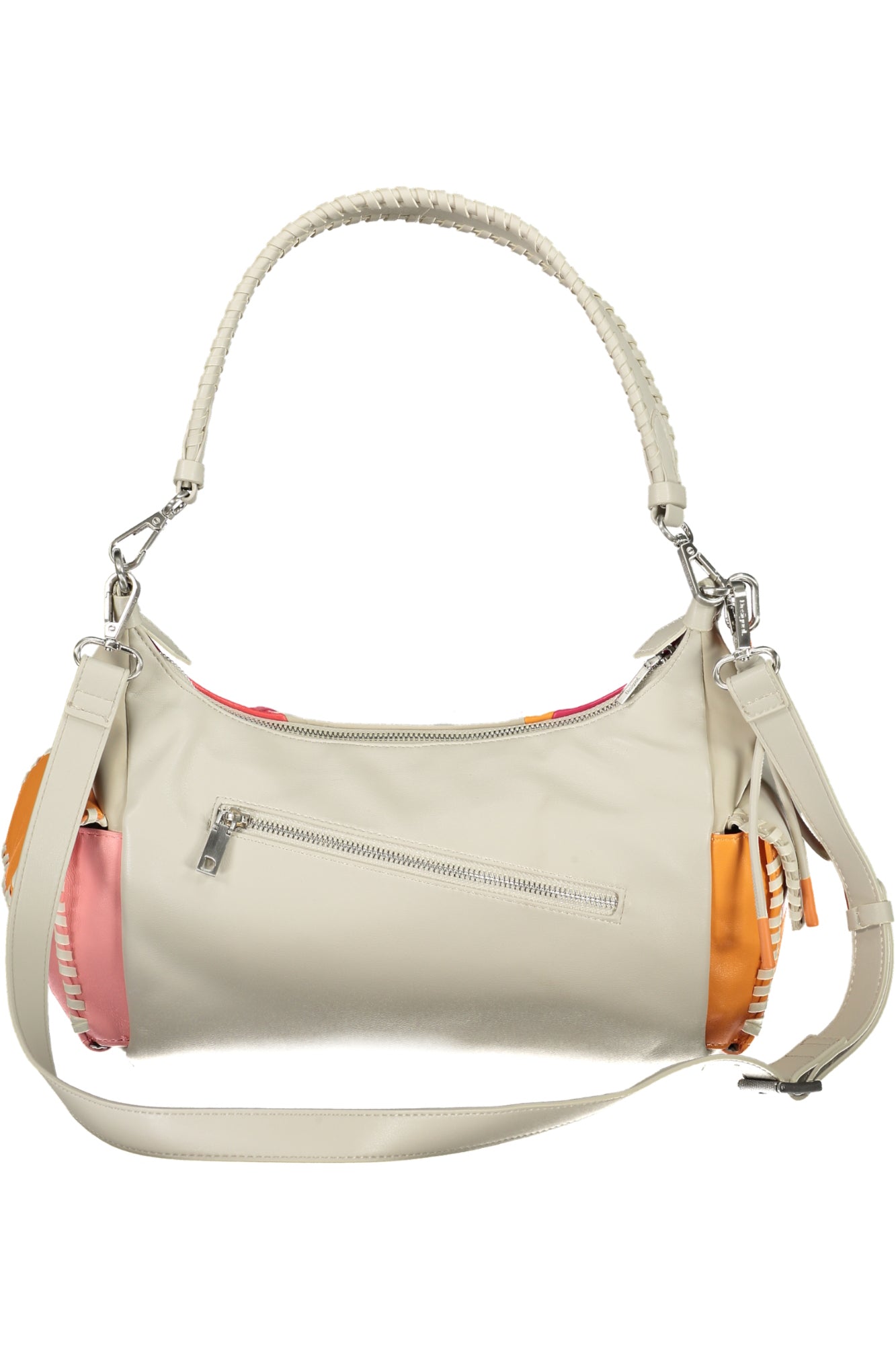 24SAXP81_BE9019 – Beige Handtasche mit abnehmbaren Riemen & kontrastierenden Details – Größe: UNI – Farbe: Beige