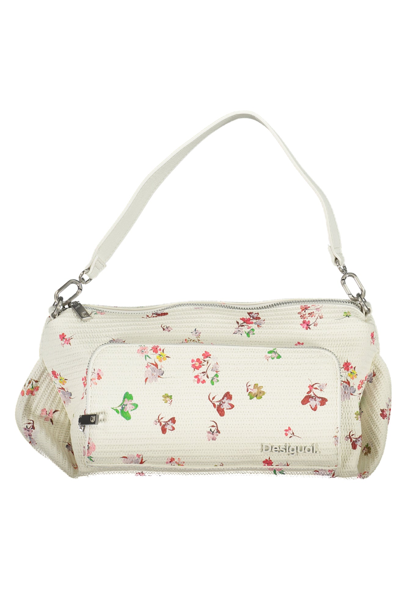 24SAXP65_BI1001 – Weiße Fantasie Damen Tasche mit Tragegriffen und Kontrastdetails – Größe: UNI – Farbe: Bianco
