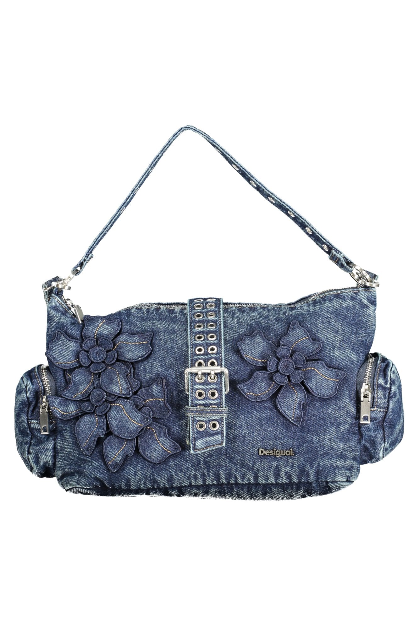 26SAXD21_BL5008 – Blaue Damenhandtasche: Stilvolle Schultertasche mit Extra-Features – Größe: UNI – Farbe: Blu
