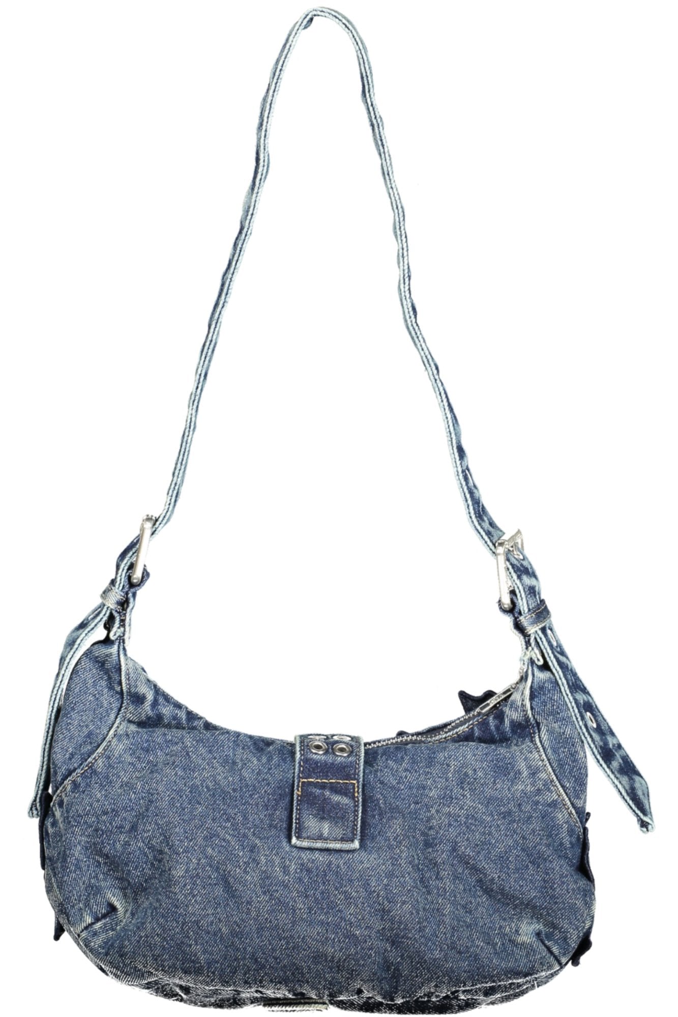 26SAXD15_BL5008 – Blaue Damen Umhängetasche mit Kontrastdetails und Magnetverschluss – Größe: UNI – Farbe: Blu