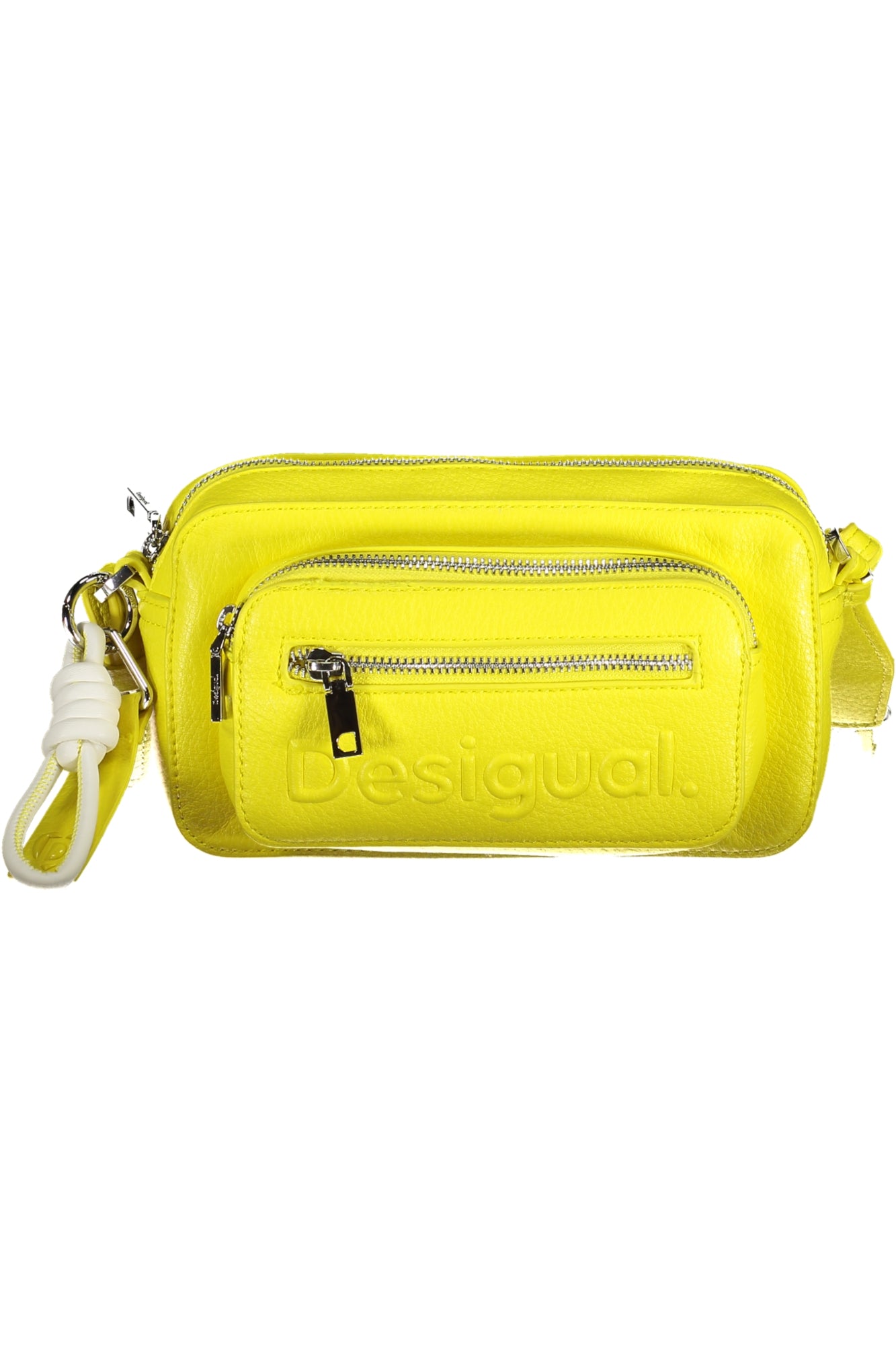 24SAXP19_GI8018 – Stylische Damenhandtasche Gelb mit abnehmbaren Riemen und Taschen – Größe: UNI – Farbe: Giallo