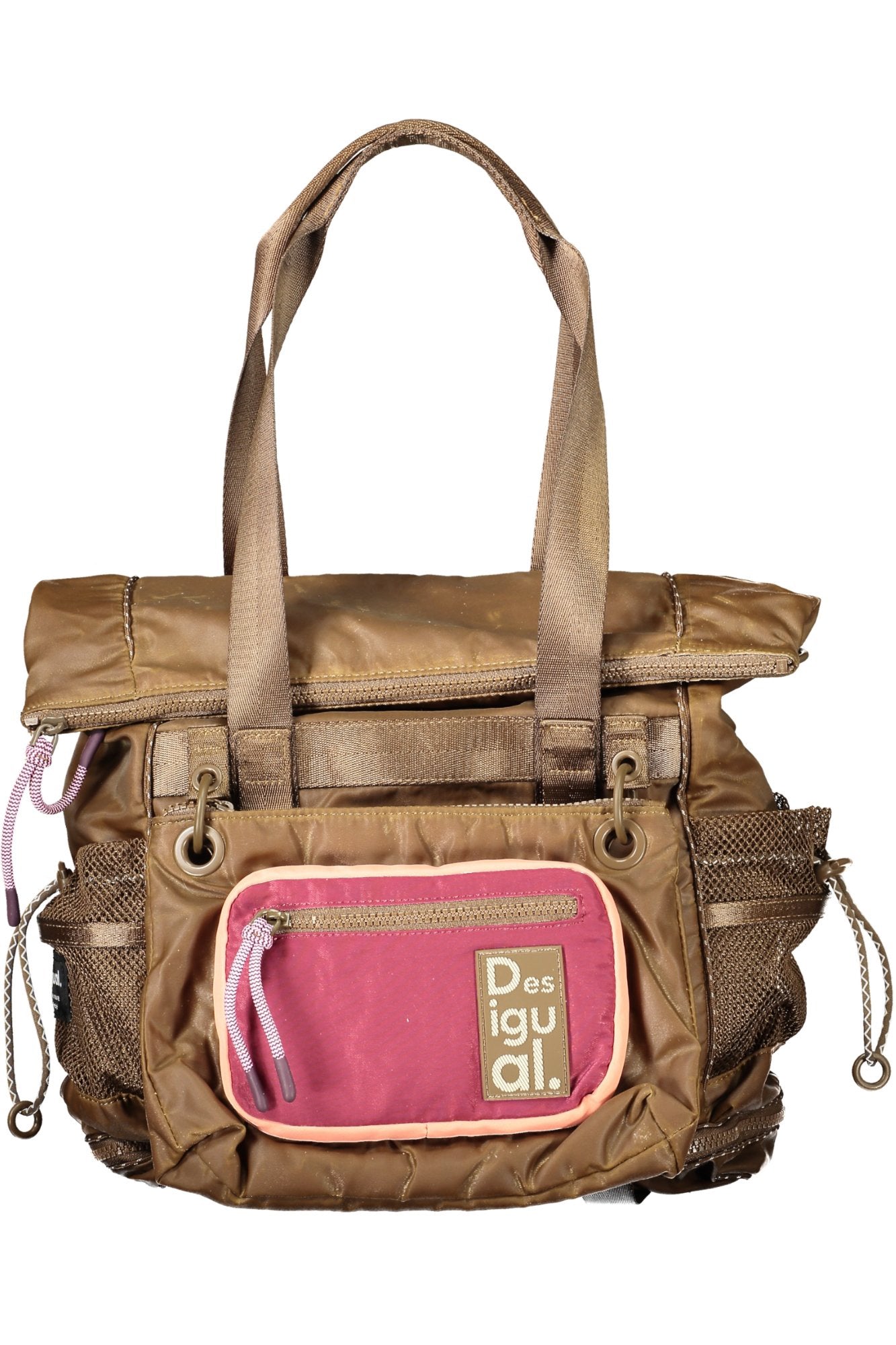 26SAKY11_MA6000 – Vielseitige Damenshoulderbag & Rucksack - Braun mit abnehmbarem Gurt – Größe: UNI – Farbe: Marrone