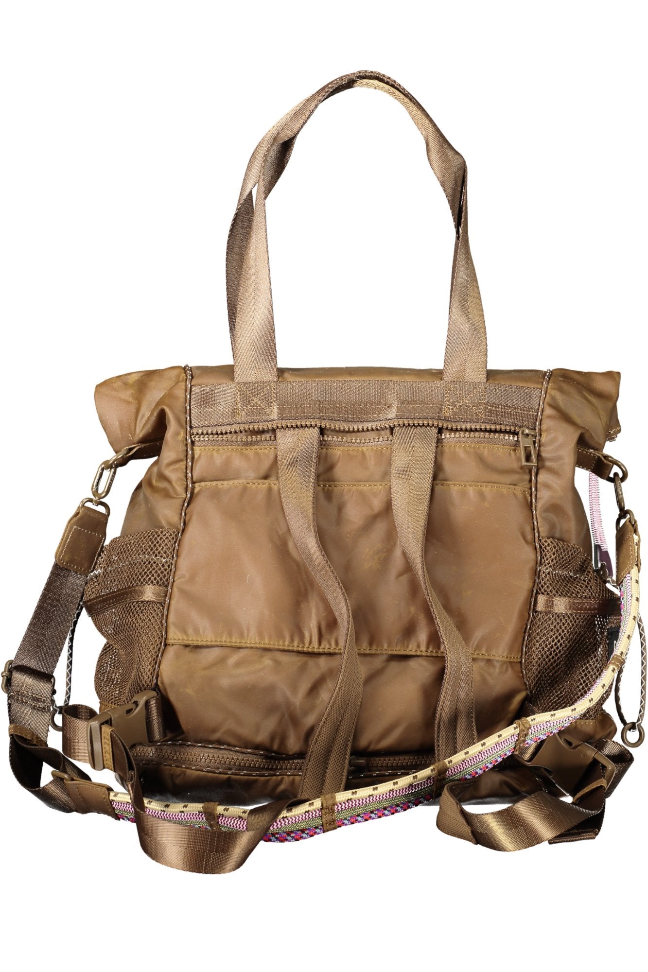 26SAKY11_MA6000 – Vielseitige Damenshoulderbag & Rucksack - Braun mit abnehmbarem Gurt – Größe: UNI – Farbe: Marrone