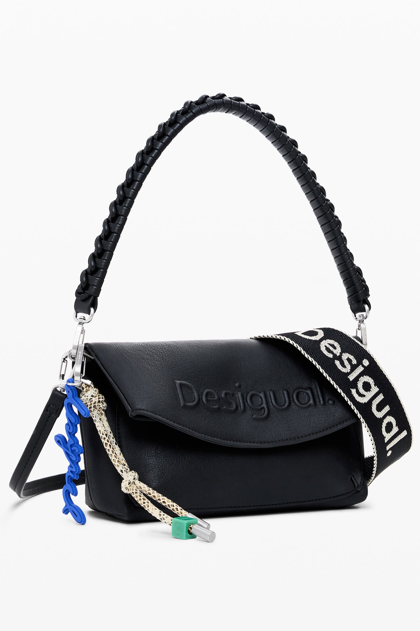 25WAXPAL_NE2000 – Modische schwarze Damentasche mit vielseitigen Schulterriemen – Größe: UNI – Farbe: Nero