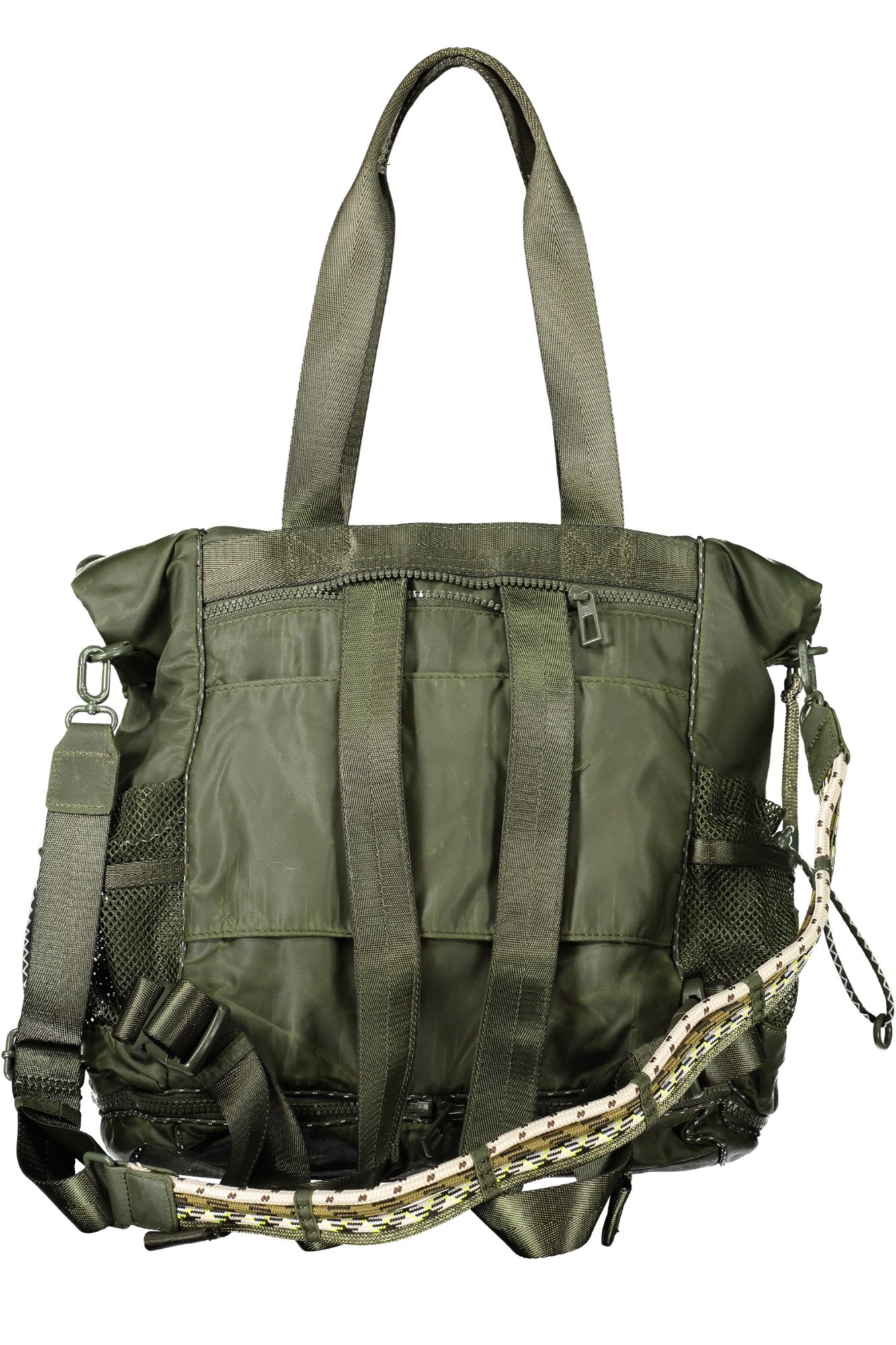 26SAKY06_VE4002 – Vielseitige grüne Damenhandtasche – Umwandelbar zum Rucksack – Größe: UNI – Farbe: Verde