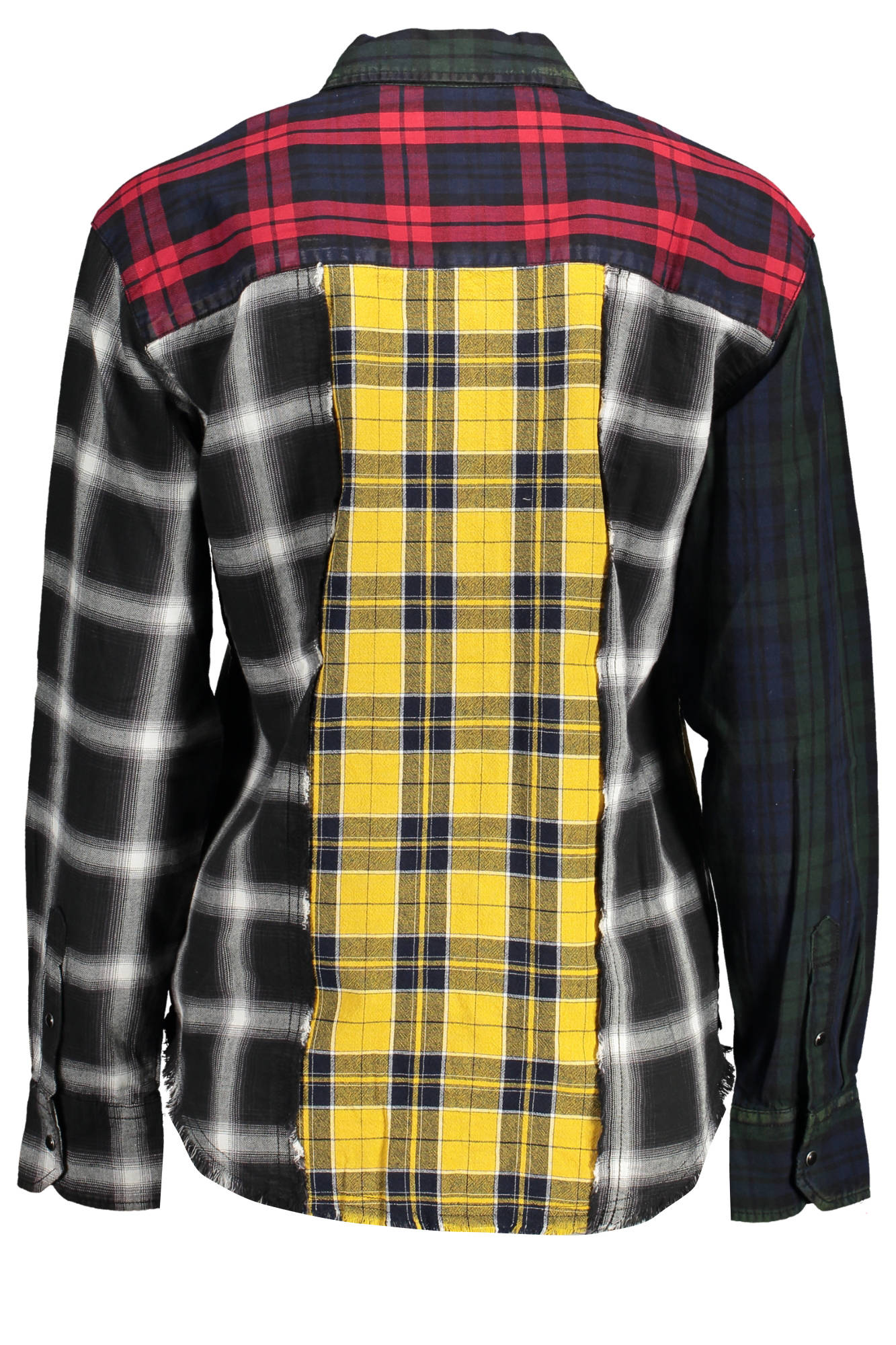 22WWCW13_NERO_9019 – Stilvolles Damen Langarmhemd Schwarz – Eleganz mit Kontrastdetails – Größe: S, M, L, XL, 2XL – Farbe: Nero