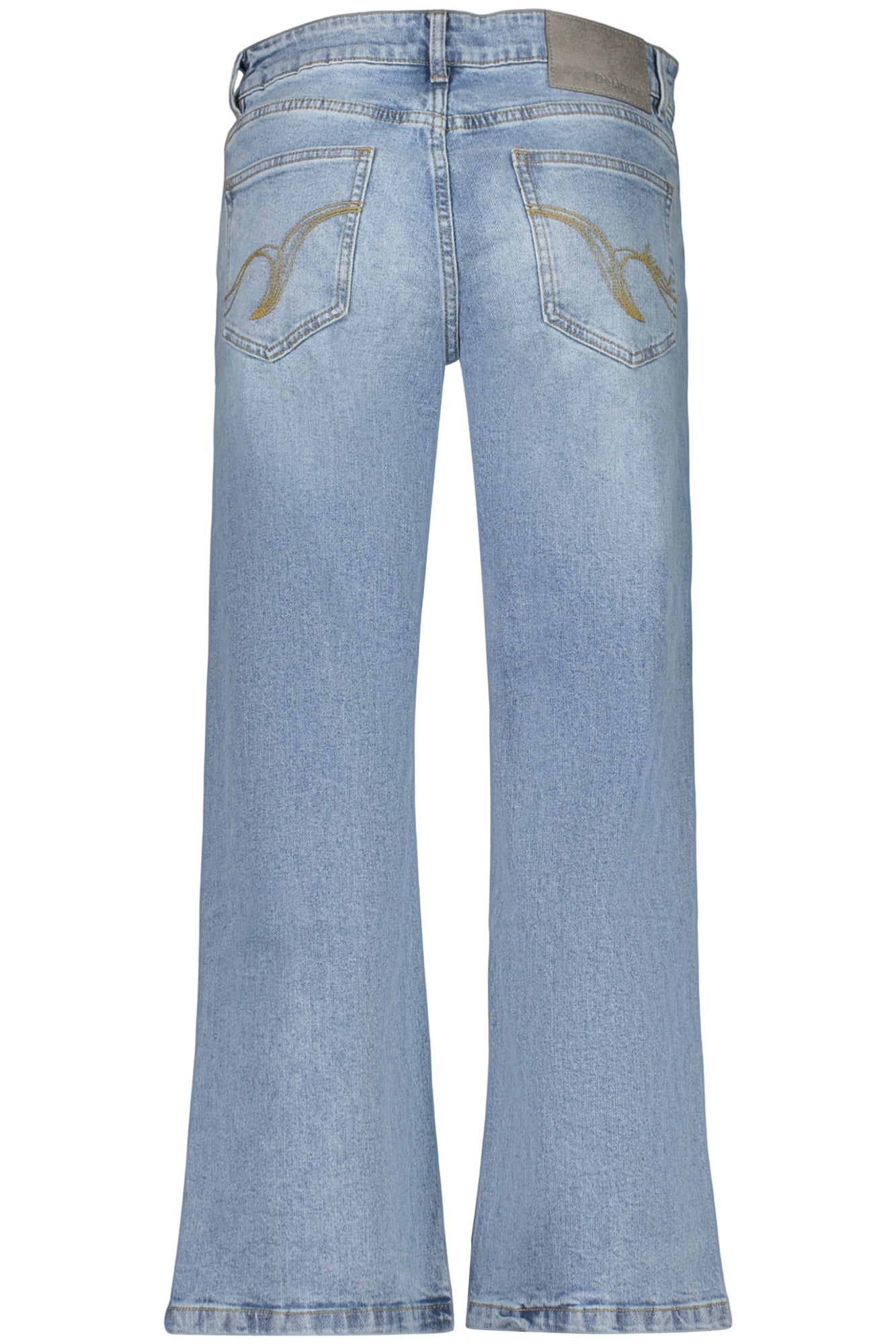 26SWDD24_AZ5053 – Stylische Damen Jeans Blau mit Applikationen und 5 Taschen – Größe: 36, 38, 40, 44, 42, 34 – Farbe: Azzurro