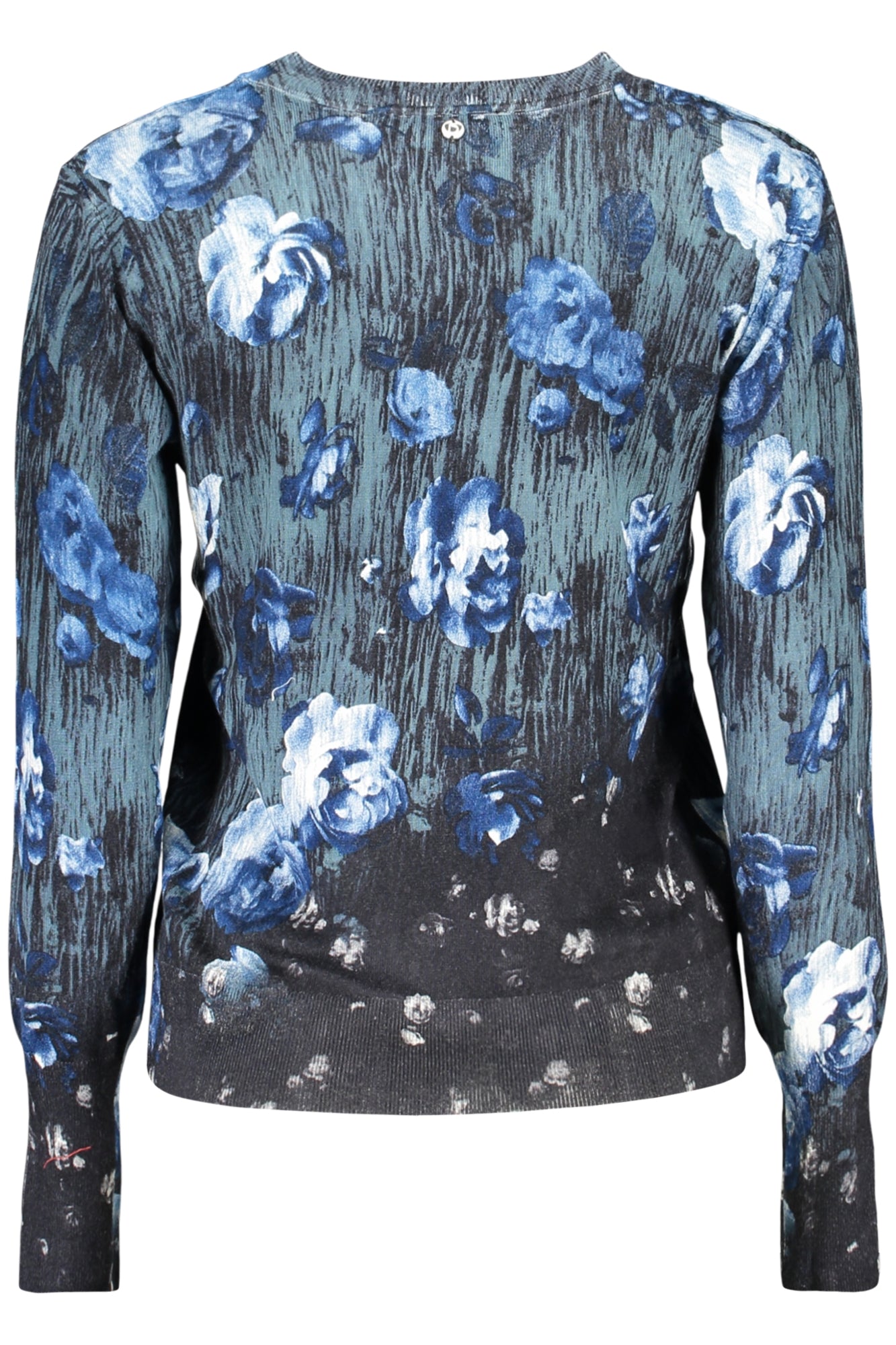 26SWJF11_BL2000 – Blauer Damenpullover mit Muster & Rundhalsausschnitt - Elegant & Stylish – Größe: XS, S, M, L, XL – Farbe: Blu