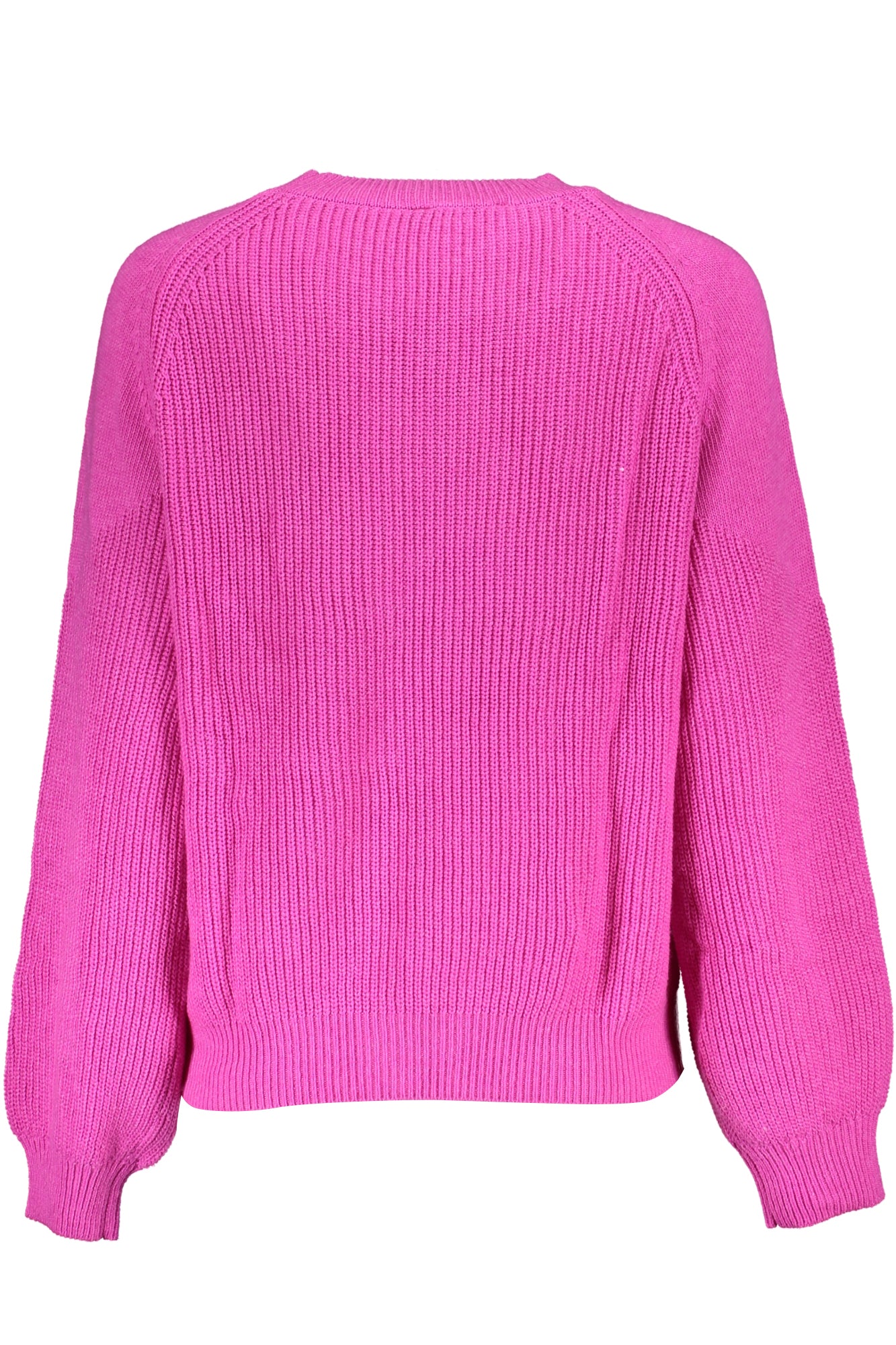 23WWJF14_RS3002 – Rosa Damenpullover mit hohem Kragen und Kontrastdetails entdecken – Größe: L, XL, 2XL – Farbe: Rosa