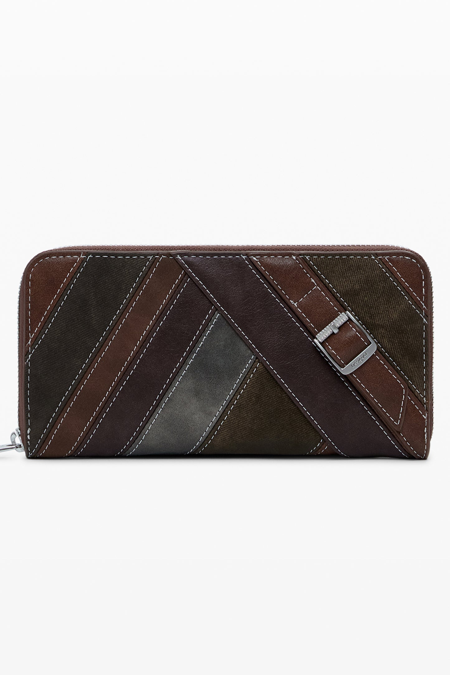 25WAYP20_MA6075 – Elegante Damenbrieftasche Braun mit Fibonacci-Design und Reißverschluss – Größe: UNI – Farbe: Marrone