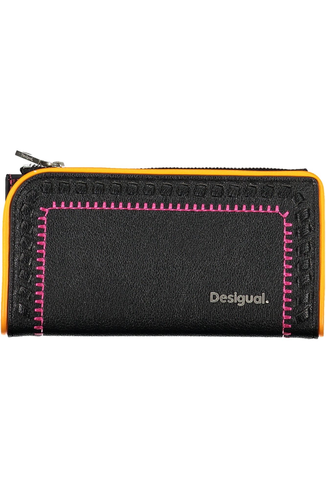 24SAYP26_NE2000 – Elegante Damengeldbörse Schwarz mit Doppel- und Münzfach, Stilvoll! – Größe: UNI – Farbe: Nero