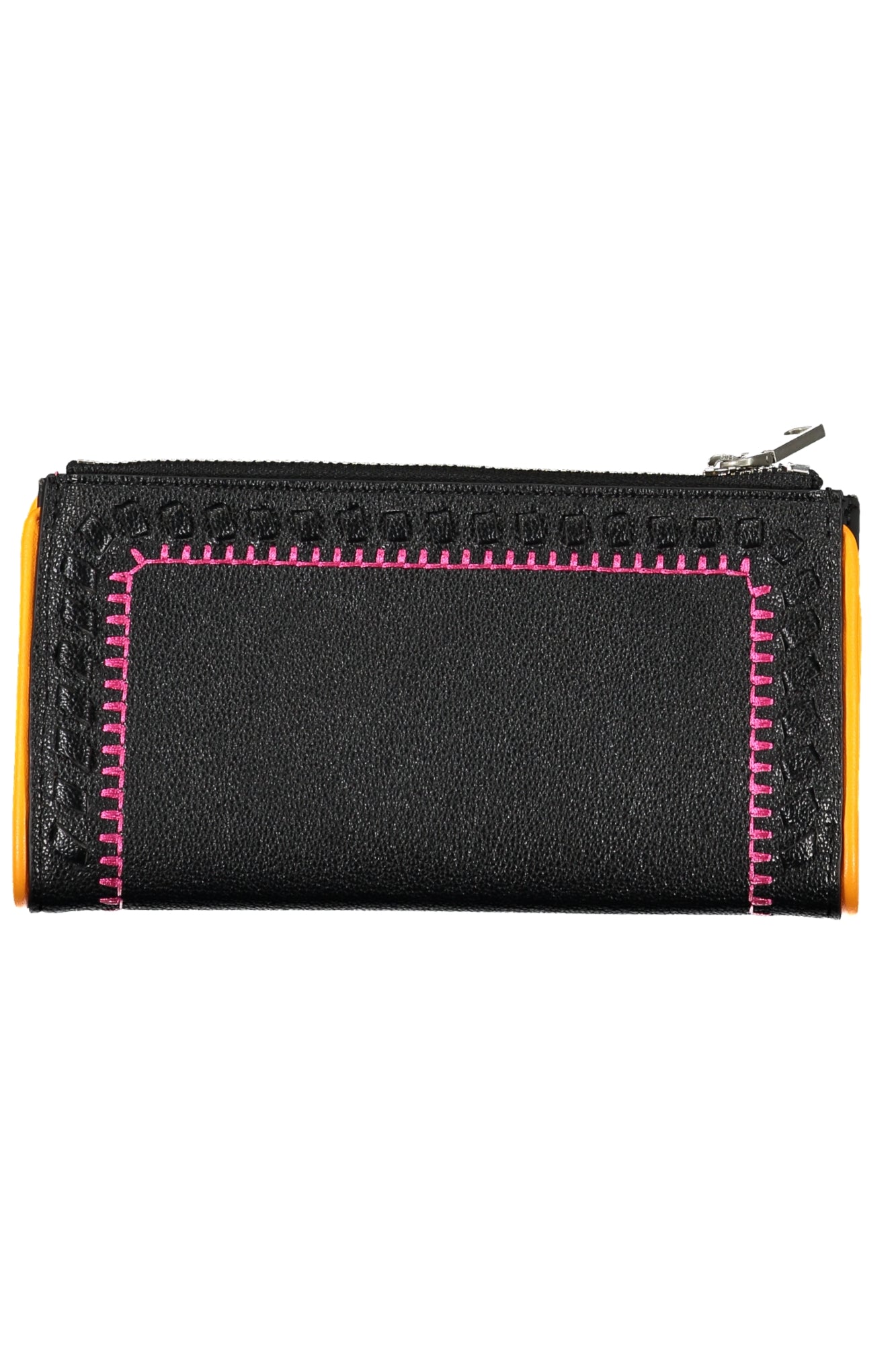 24SAYP26_NE2000 – Elegante Damengeldbörse Schwarz mit Doppel- und Münzfach, Stilvoll! – Größe: UNI – Farbe: Nero