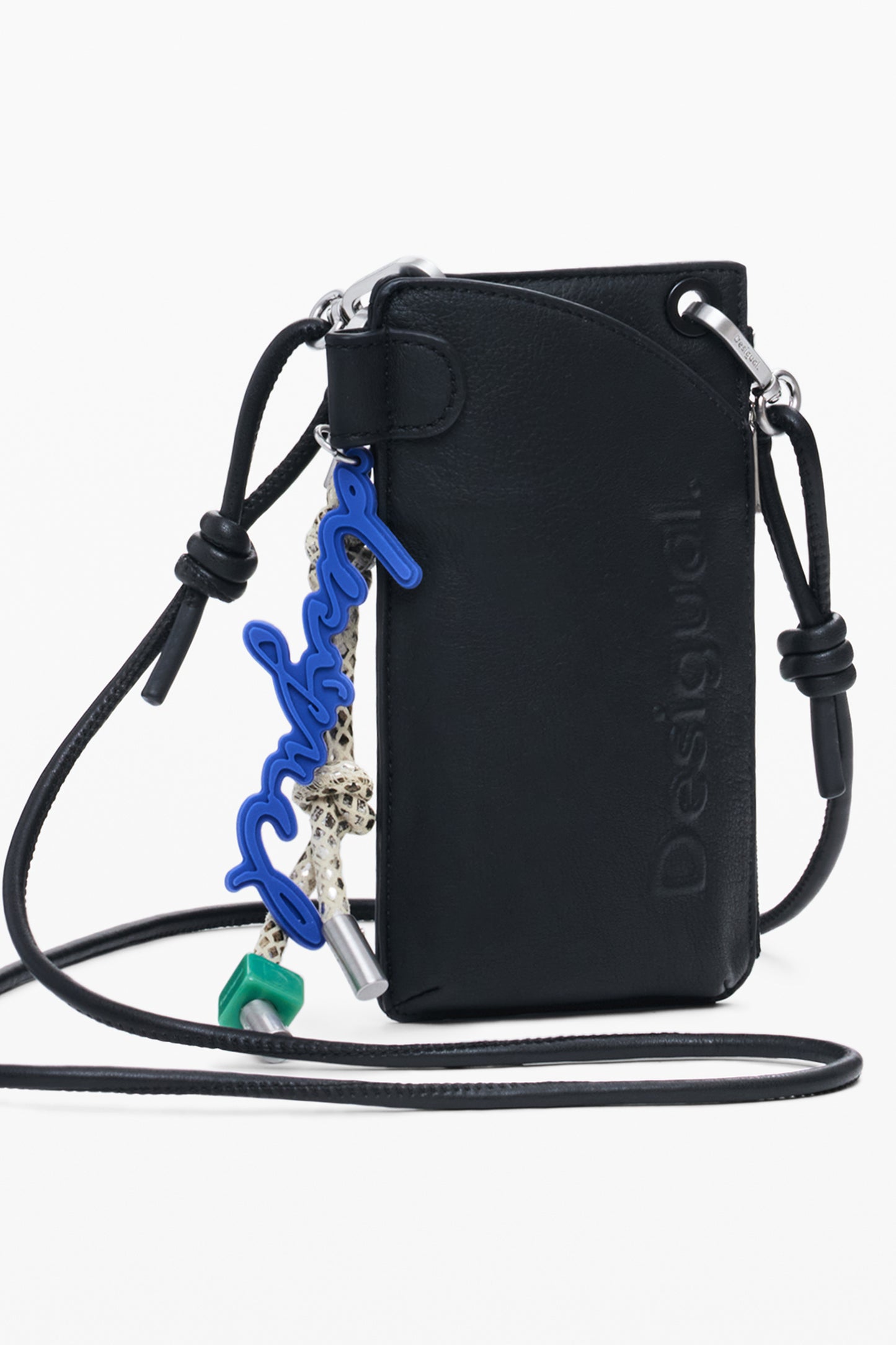 25WAYP06_NE2000 – Stilvolle Damenbrieftasche Schwarz mit Handyfach & Schultergurt – Größe: UNI – Farbe: Nero