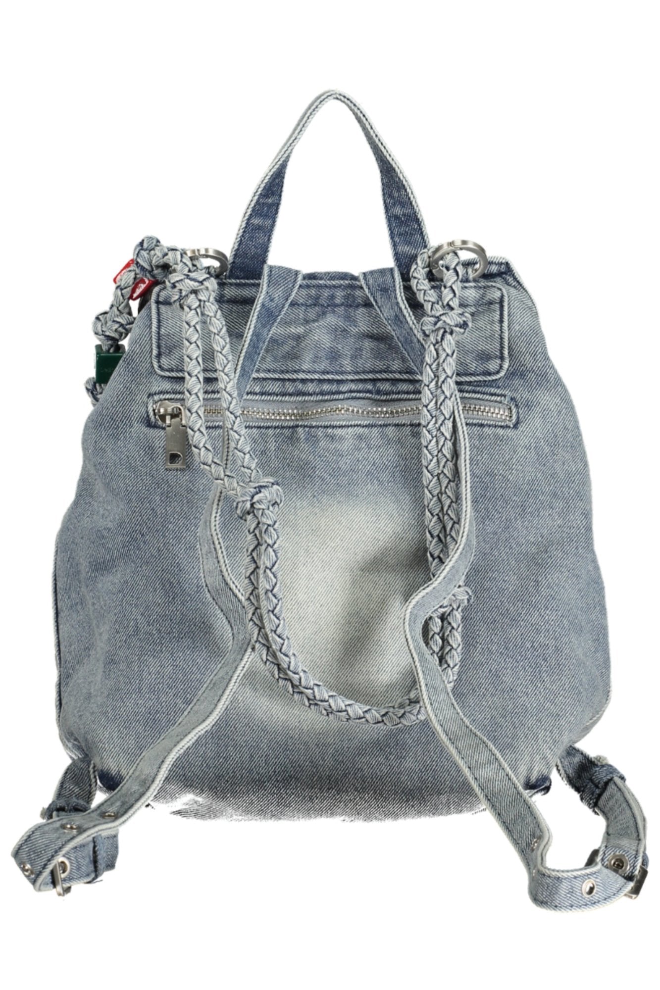 26SAKD07_AZ5005 – Stylischer Damen-Rucksack in Blau mit praktischem Design und Logo-Print – Größe: UNI – Farbe: Azzurro
