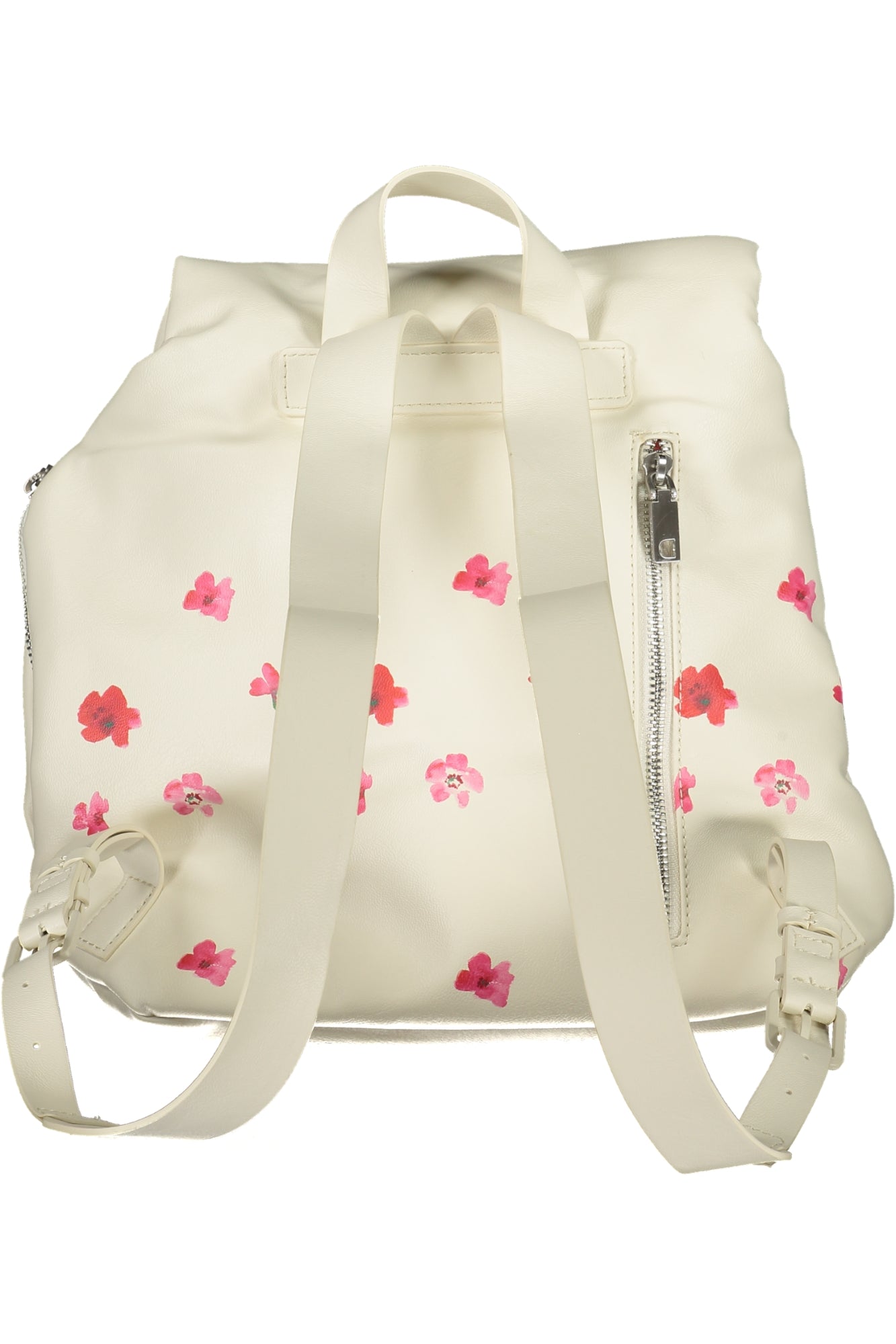 24SAKP19_BI1001 – Stilvoller Damen-Rucksack in Weiß mit Kontrastdetails und Komfort – Größe: UNI – Farbe: Bianco