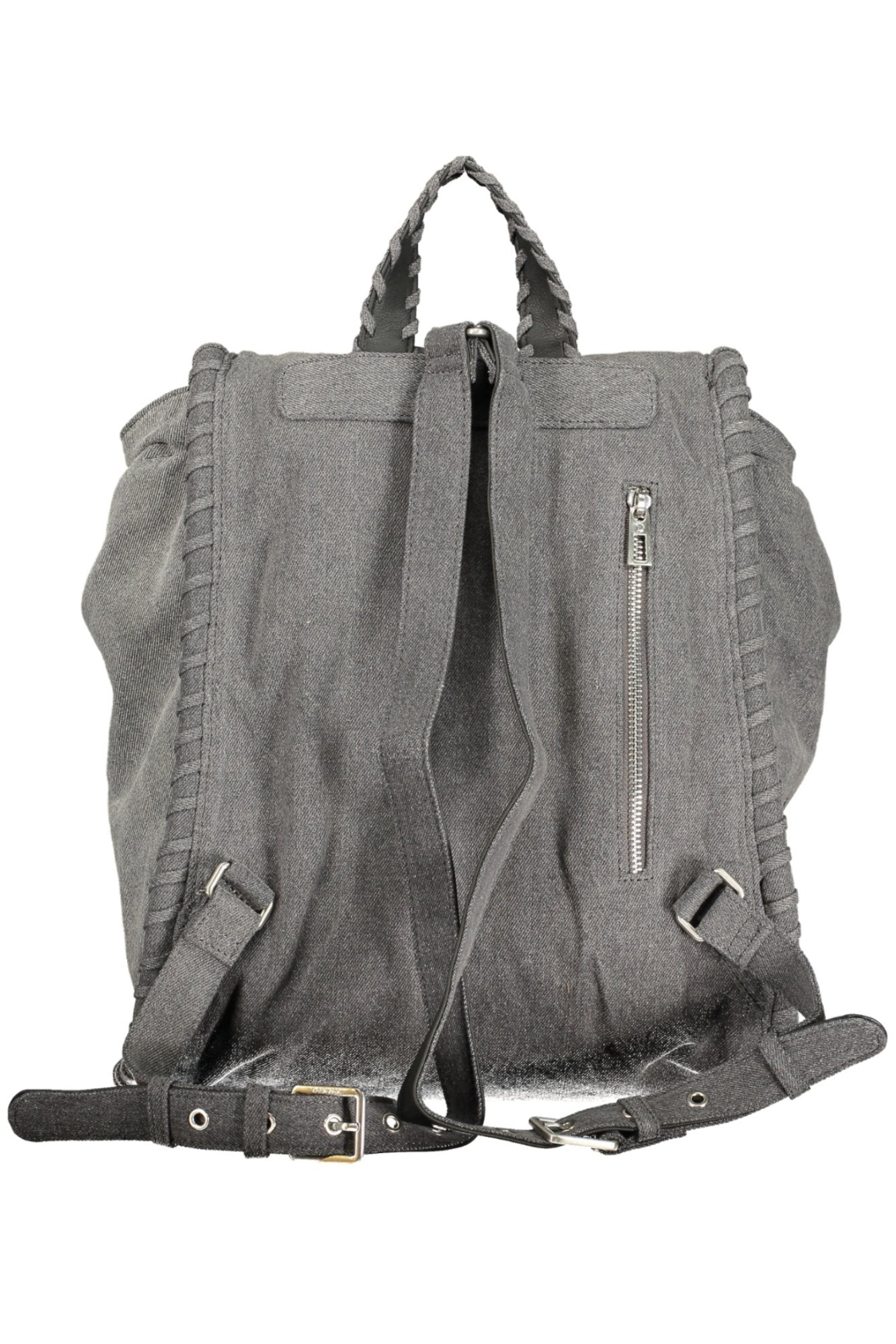 26SAKD01_GR2060 – Stylischer Damen-Rucksack in Grau - mit Mickey Mouse und Extras – Größe: UNI – Farbe: Grigio