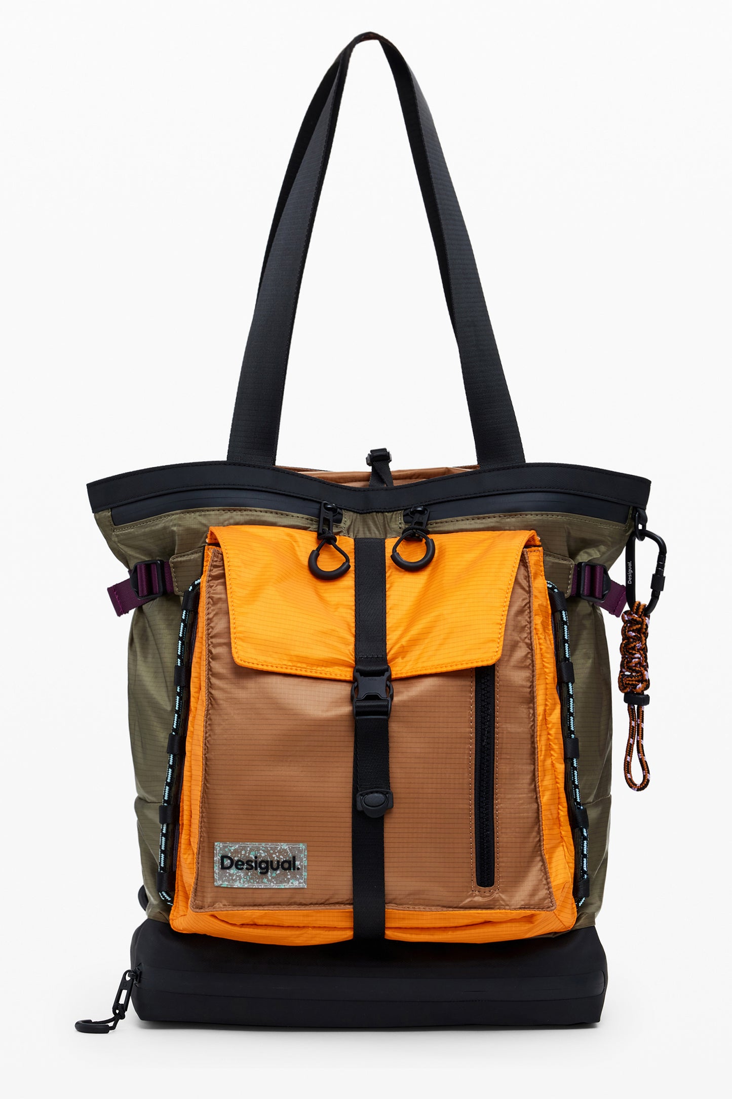 25WAKY09_VE4002 – Stilvoller grüner Damenrucksack mit vielseitigen Trageoptionen – Größe: UNI – Farbe: Verde