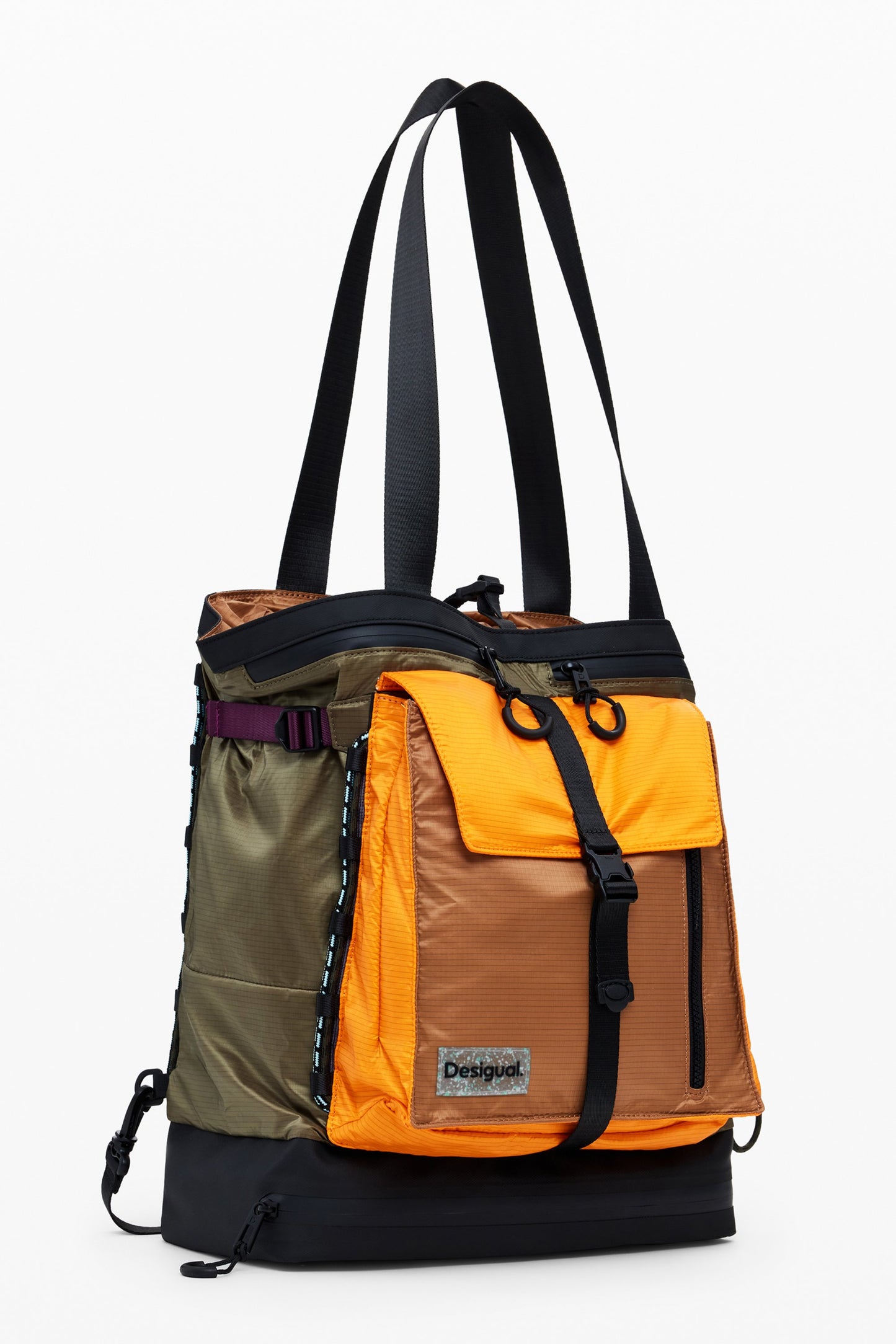 25WAKY09_VE4002 – Stilvoller grüner Damenrucksack mit vielseitigen Trageoptionen – Größe: UNI – Farbe: Verde